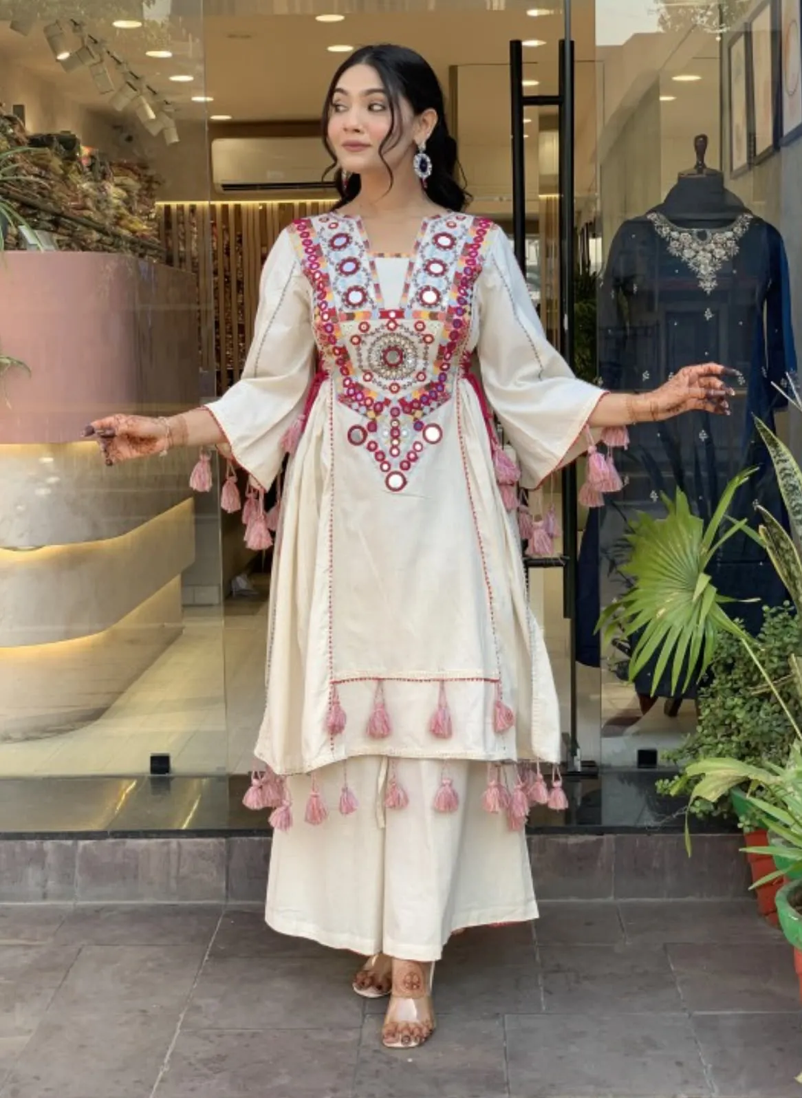 SRK 5286 Pure Khadi Cotton Readymade Dress