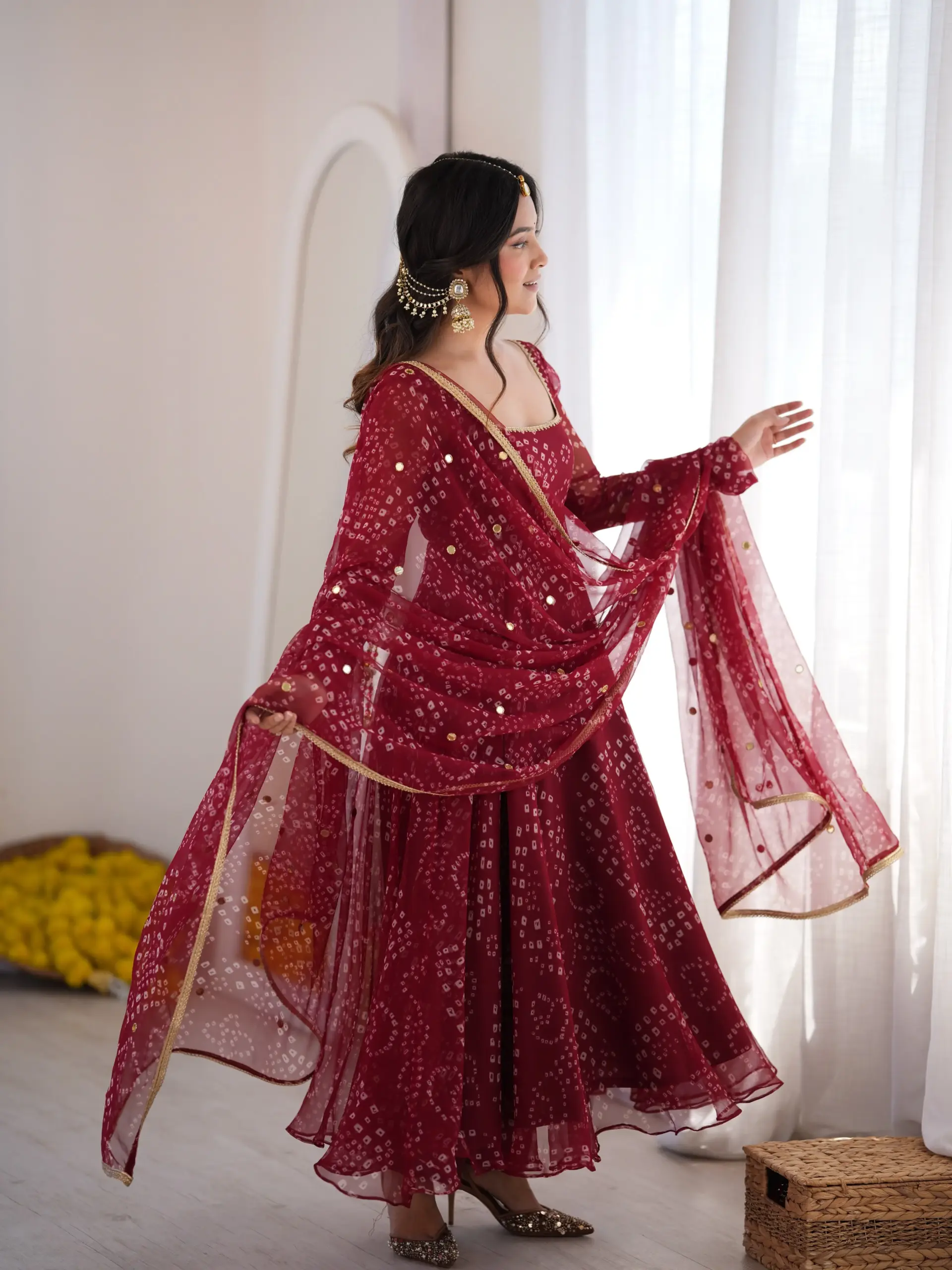 SRK 5368 Faux Georgette Readymade Dress