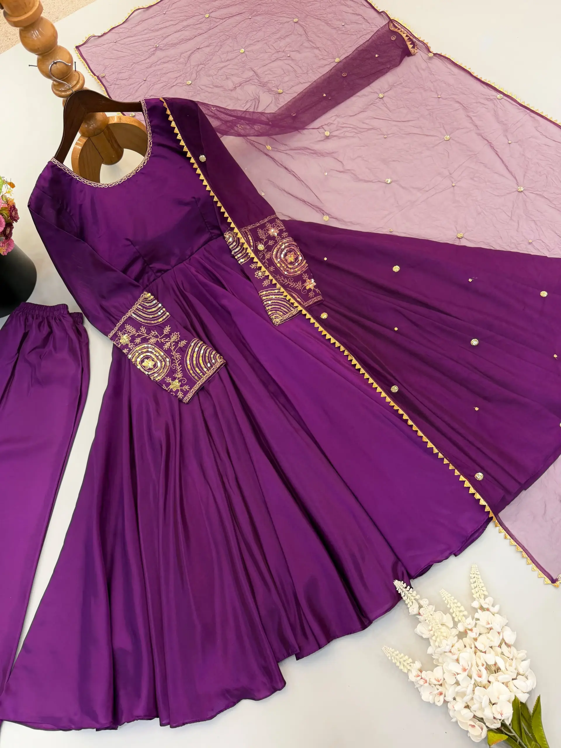 SRK 5373 Upada Silk Readymade Dress