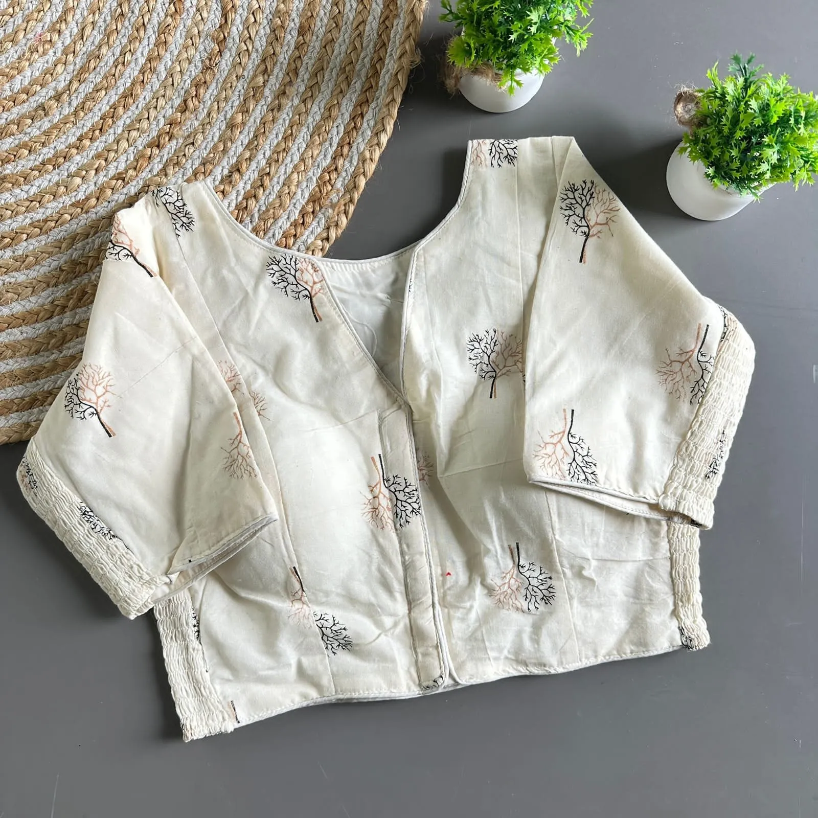 Trading Cotton Pure Cotton Block Blouse 2
