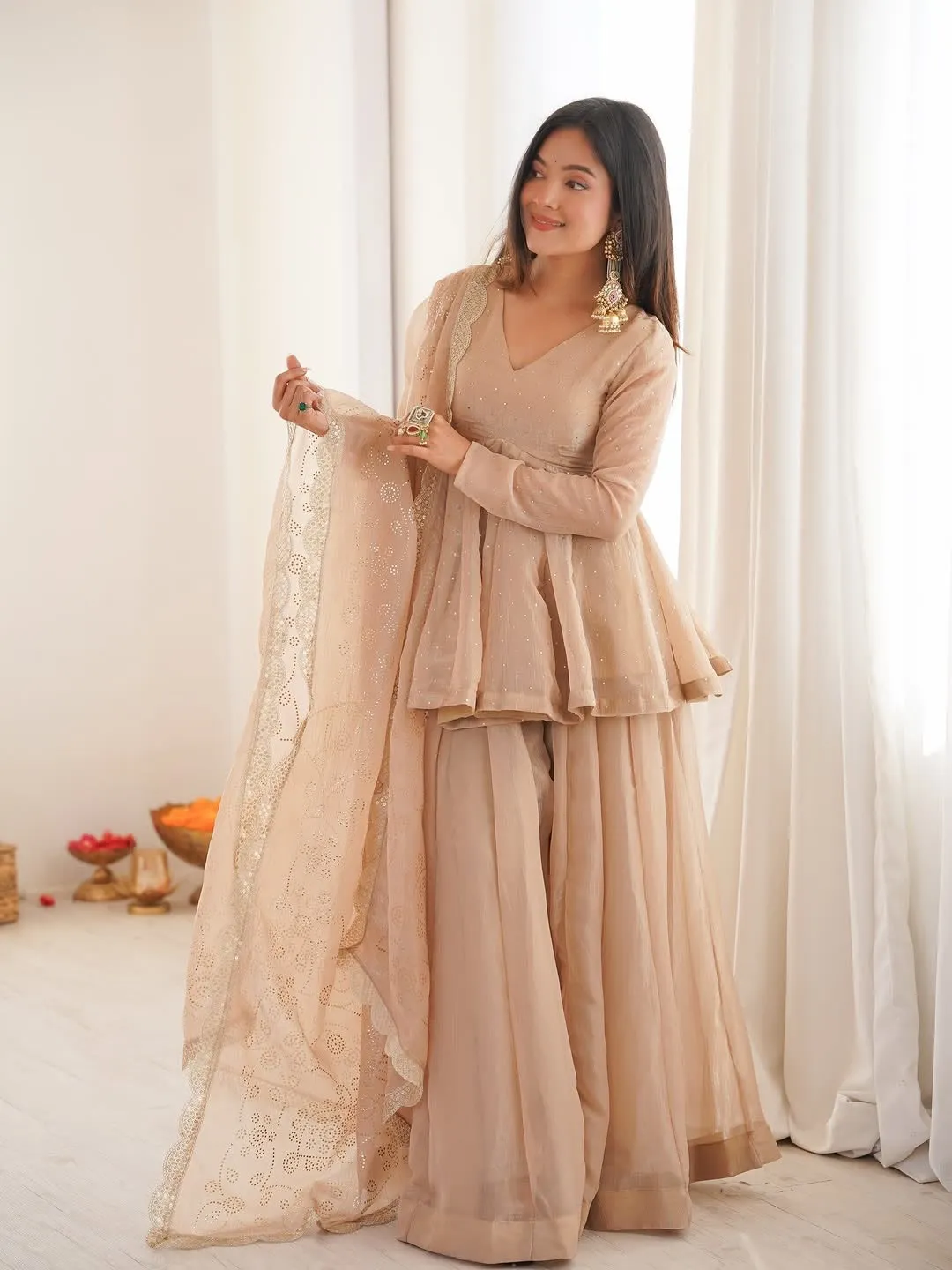 ZSR 3150 Tabby Organza Readymade Dress