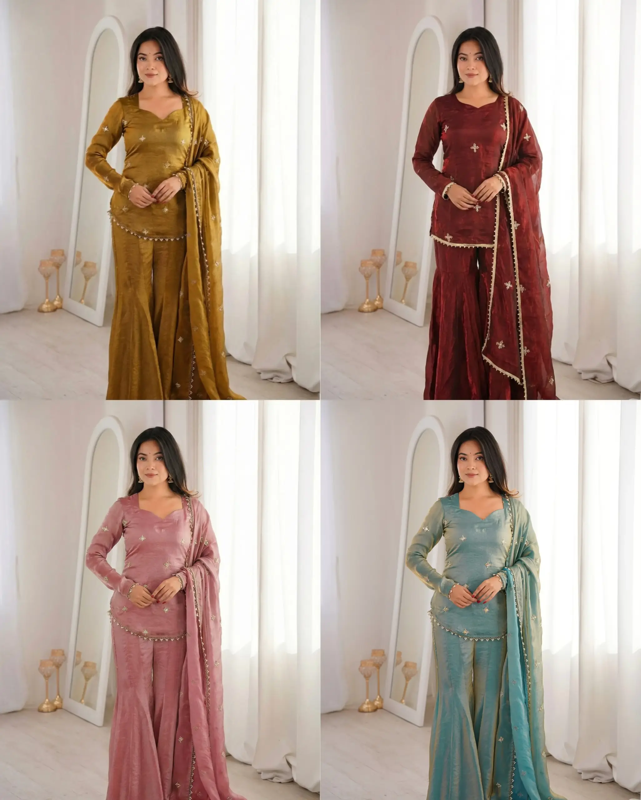 ZSR 3159 Fendy Silk Readymade Dress 3