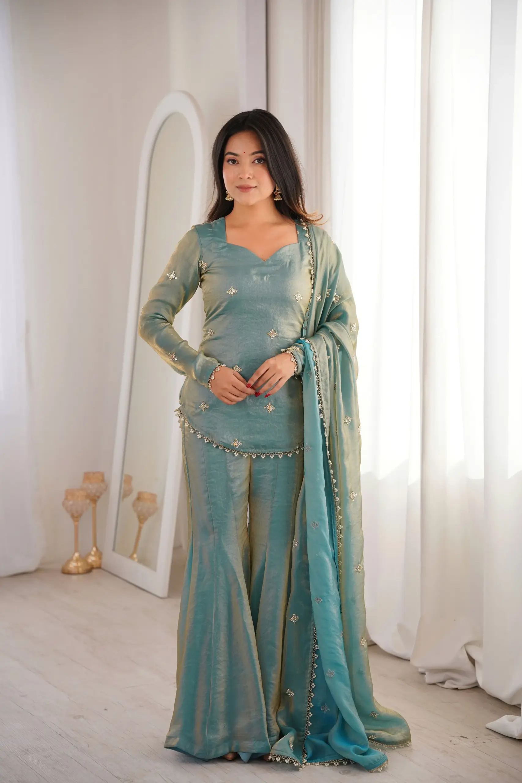 ZSR 3159 Fendy Silk Readymade Dress 4