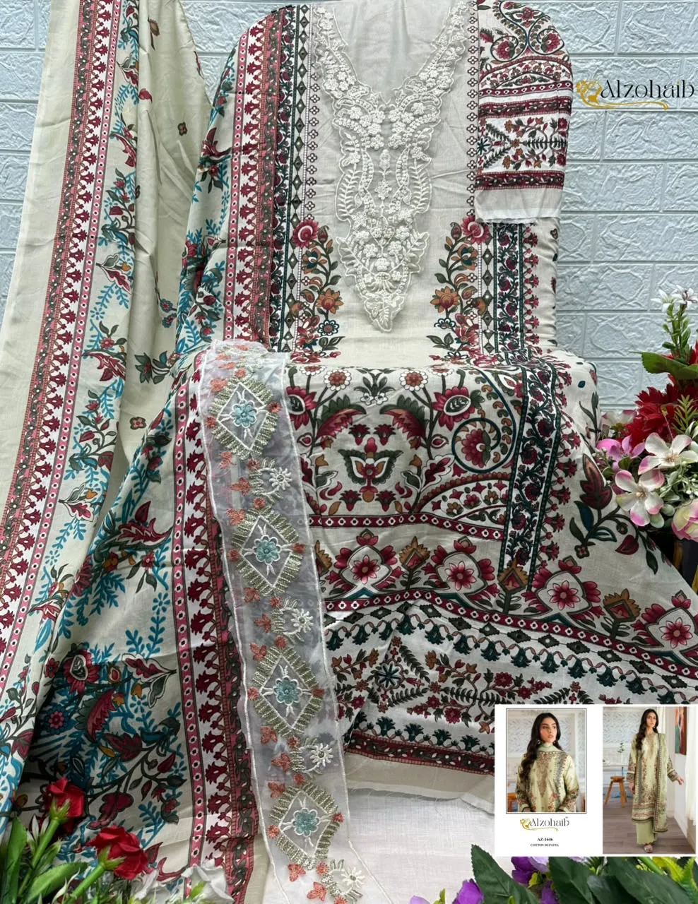 3 Az 1624 1625 1647 1650 Pure Cotton Pakistani Suits 3