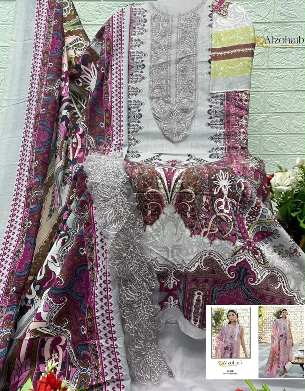 3 Az 1624 1625 1647 1650 Pure Cotton Pakistani Suits 4