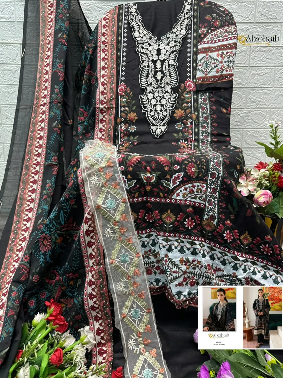 3 Az 1624 1625 1647 1650 Pure Cotton Pakistani Suits 5