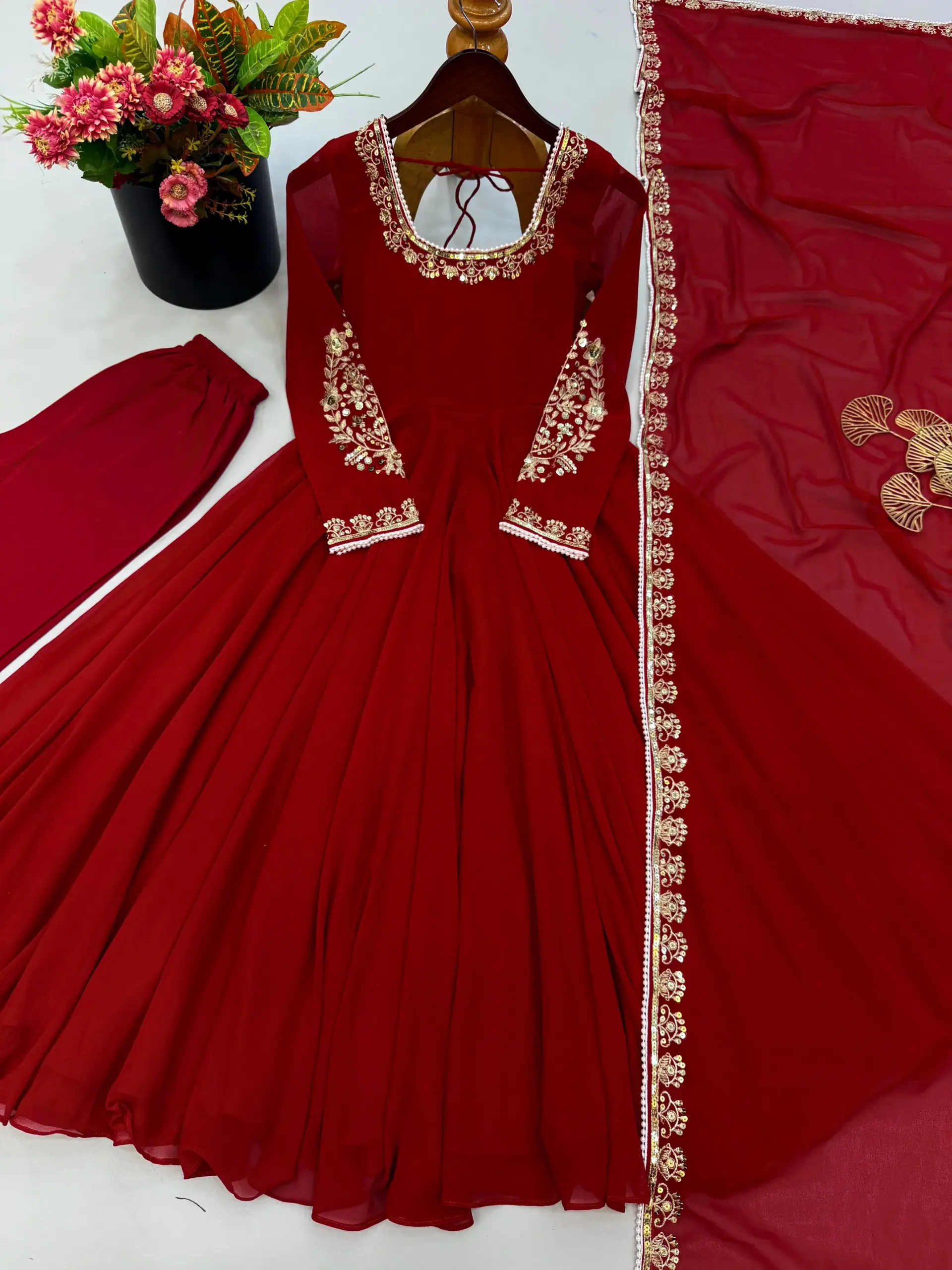 3191 ZSR 3191 Fox Georgette Readymade Dress 2
