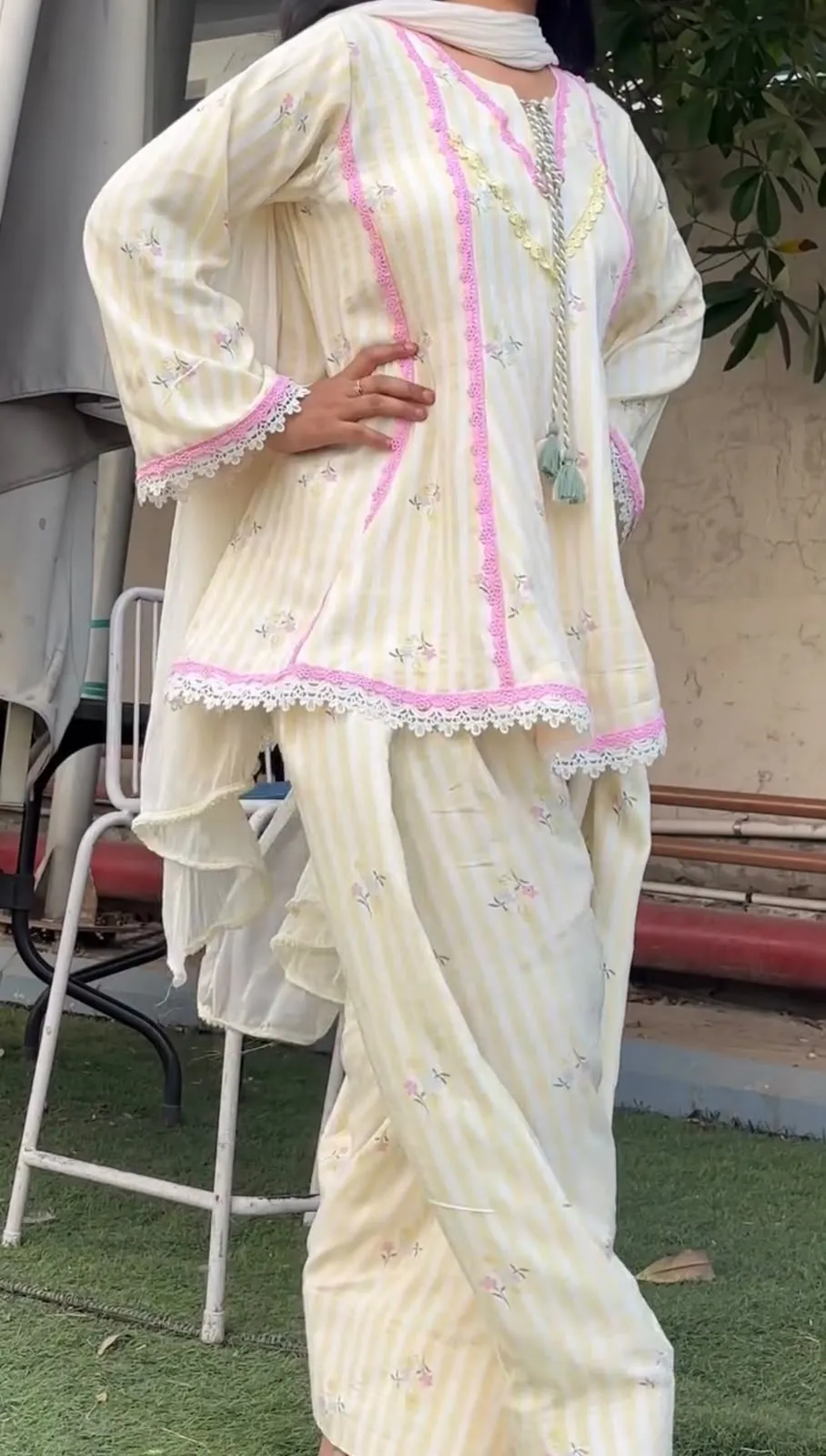 5356 SRK 5356 Crepe Readymade Dress 2
