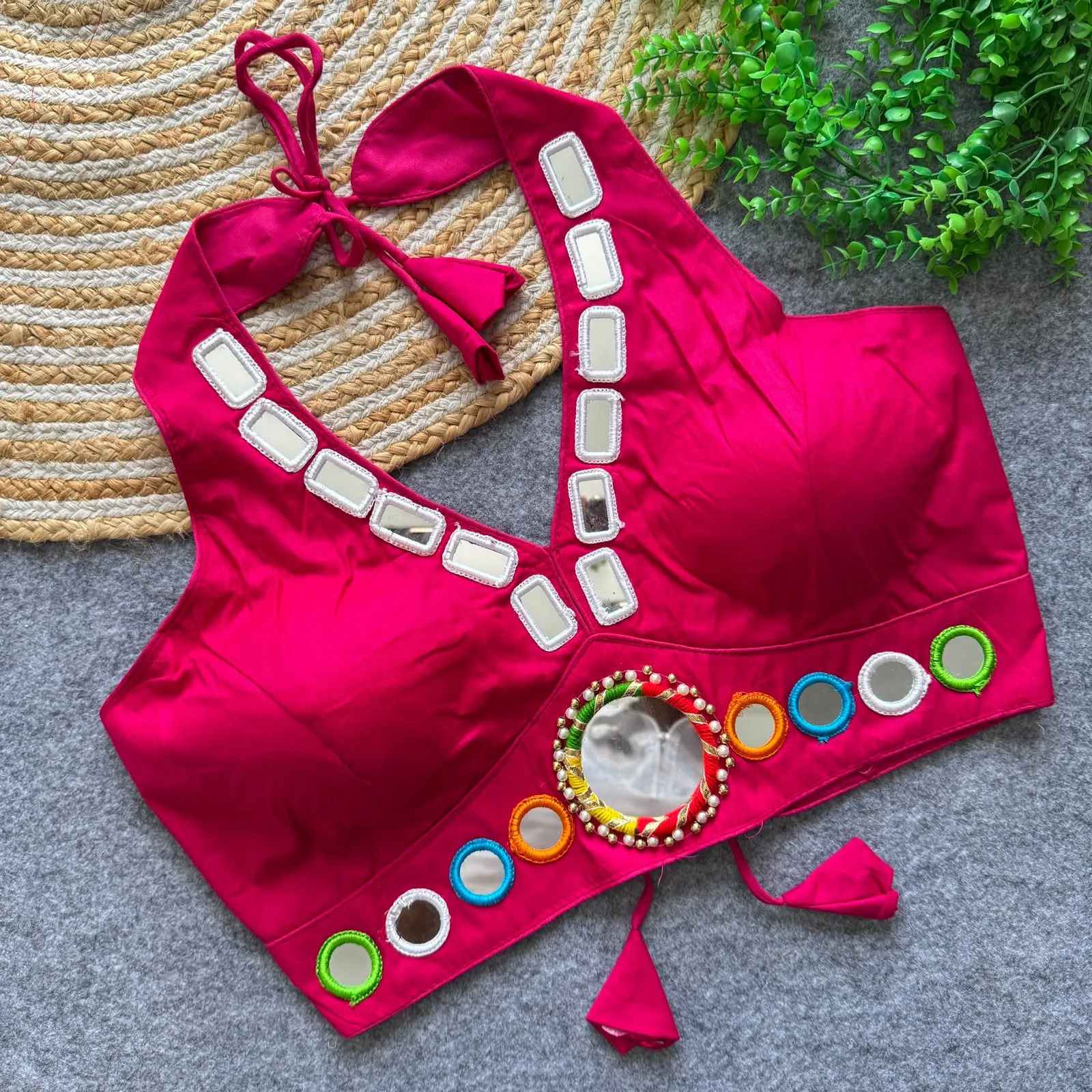 Collor Neck Blouses Pure Cotton 2