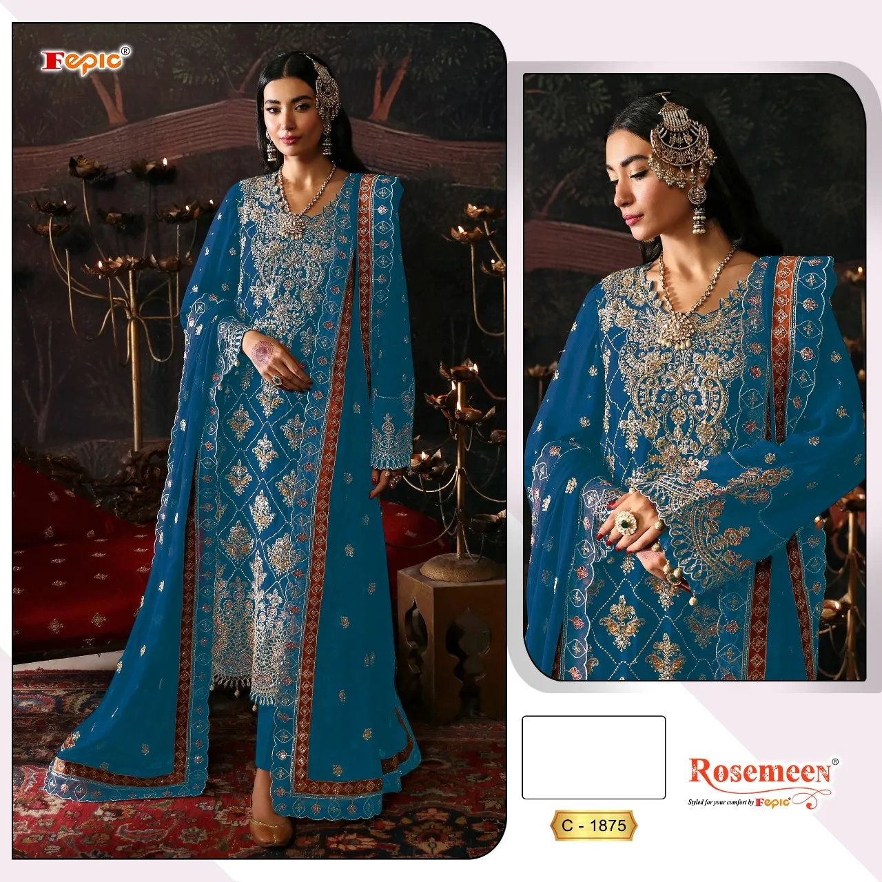 Fepic Brand Name: Fepic Chinon Pakistani Suits 1