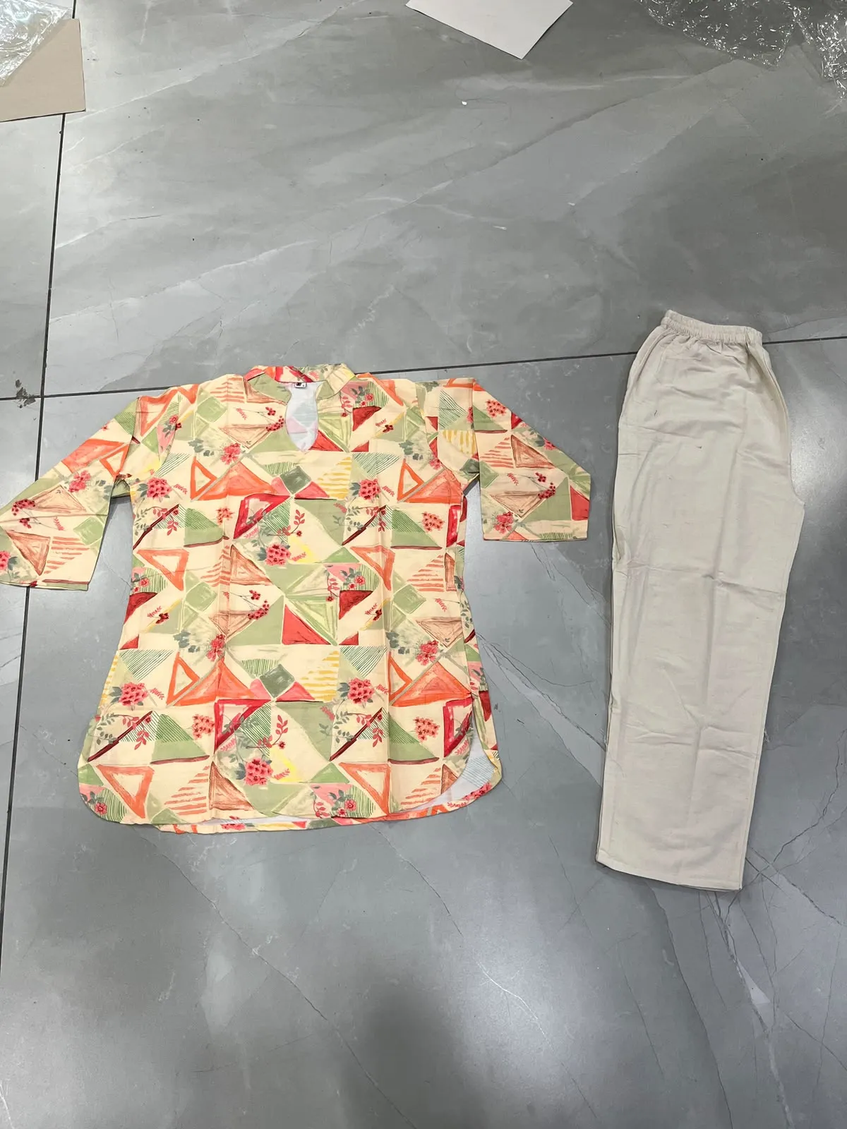 FVD Janvika Rayon Slub Kurti Pant Set 2