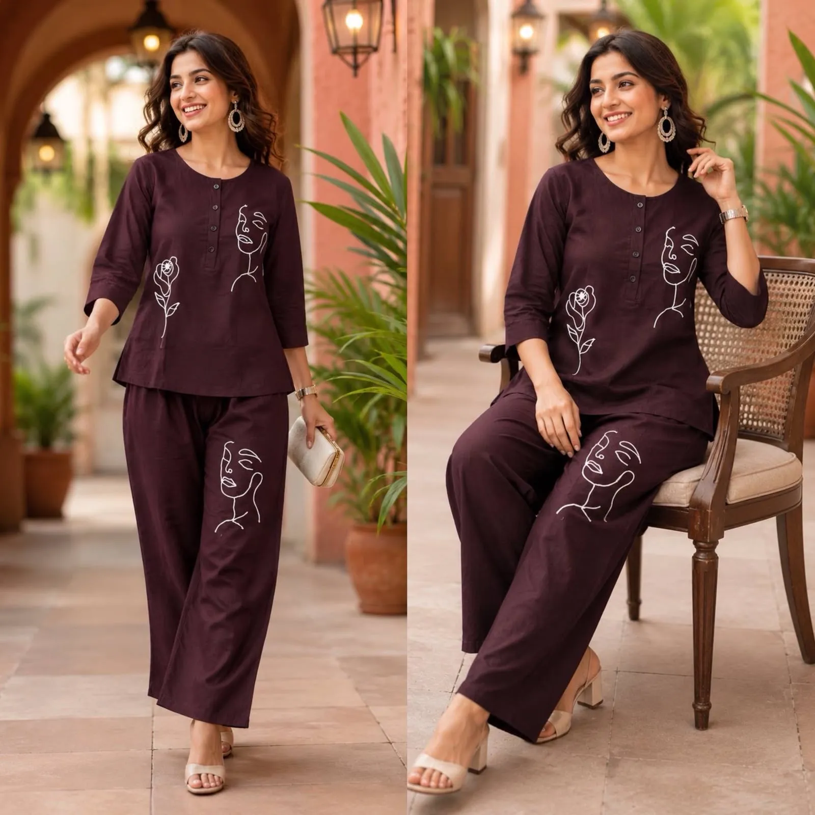 FVD Rozy Rayon Slub Kurti Pant Set 3
