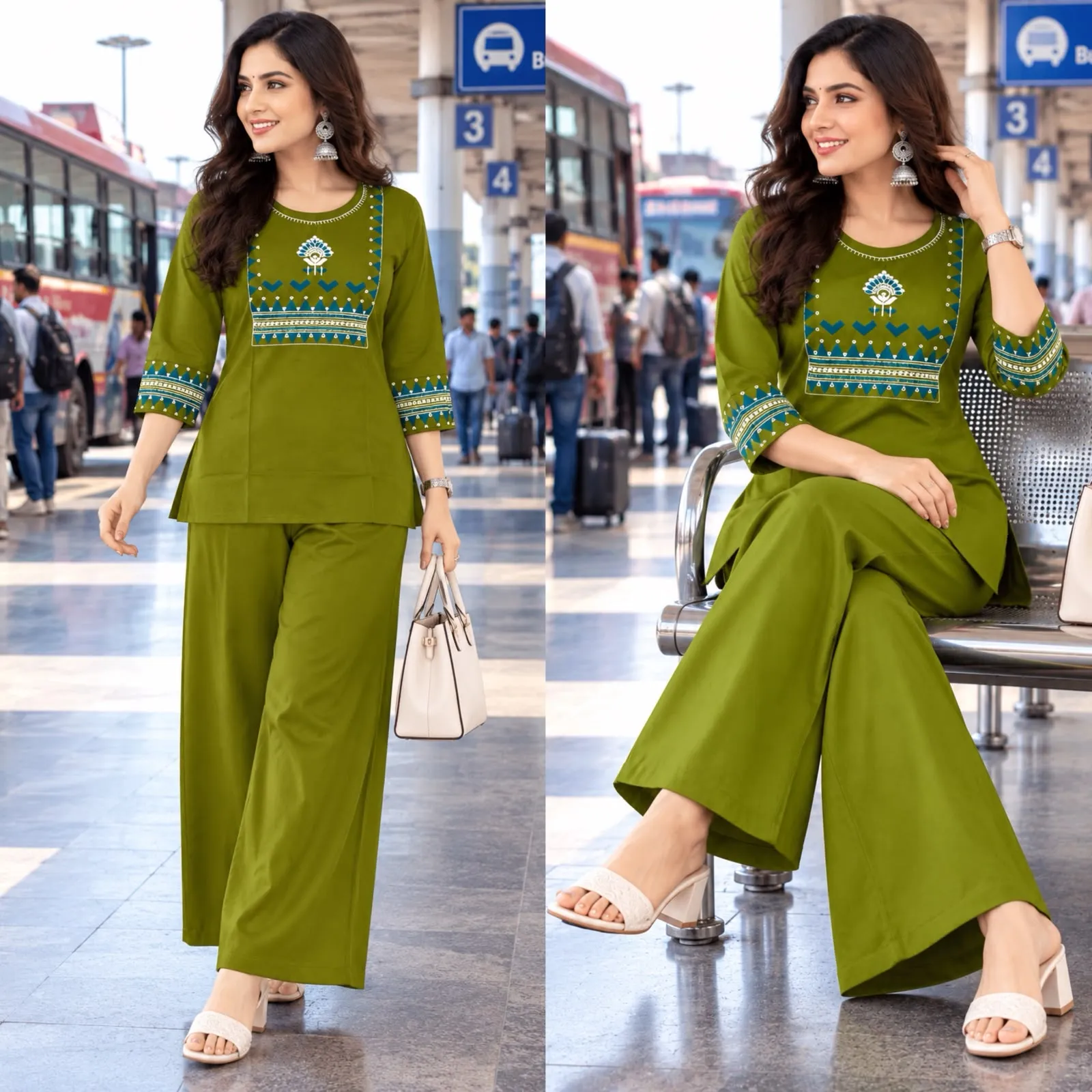 FVD Sultan Dhabu Cotton Kurti Pant Set 2