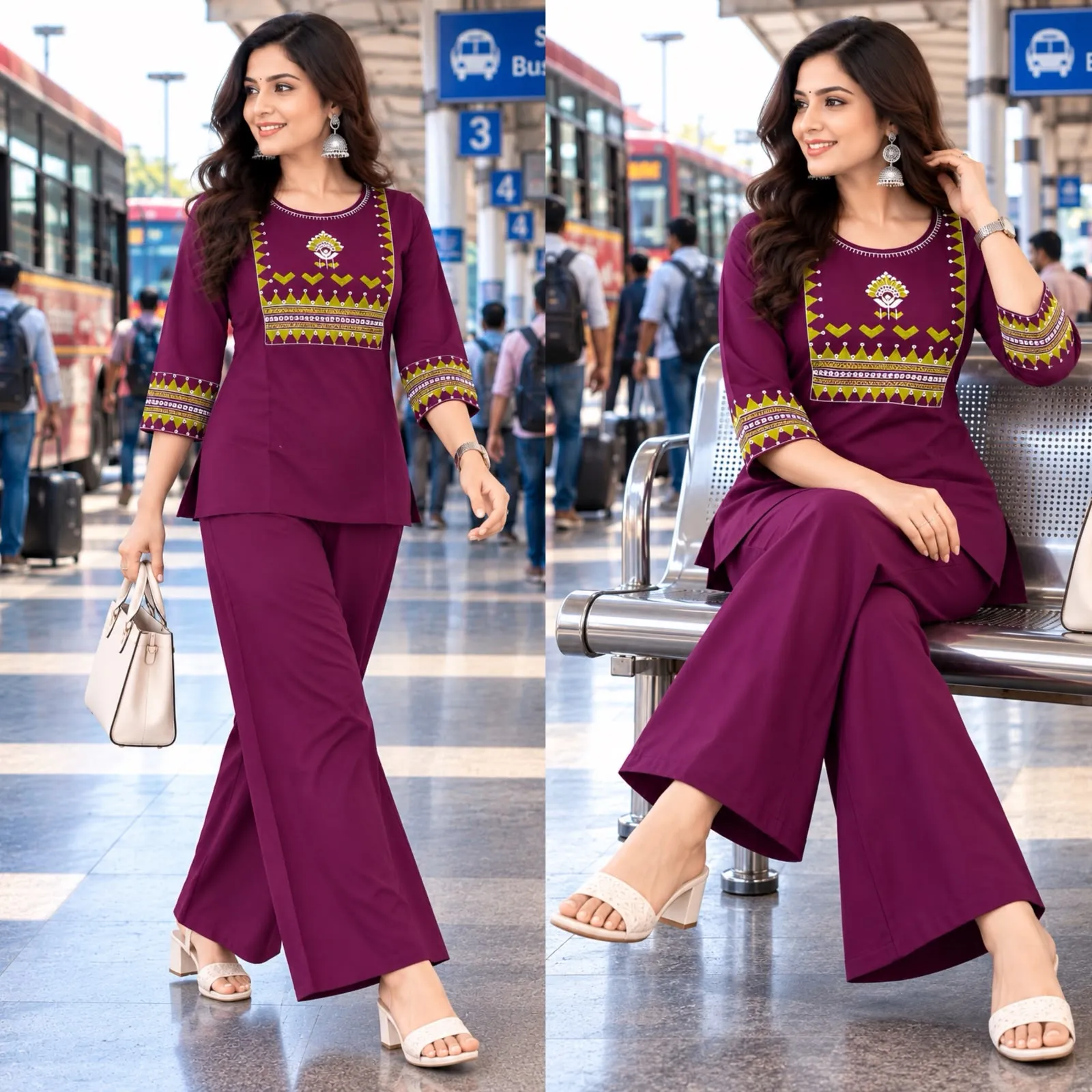 FVD Sultan Dhabu Cotton Kurti Pant Set 5