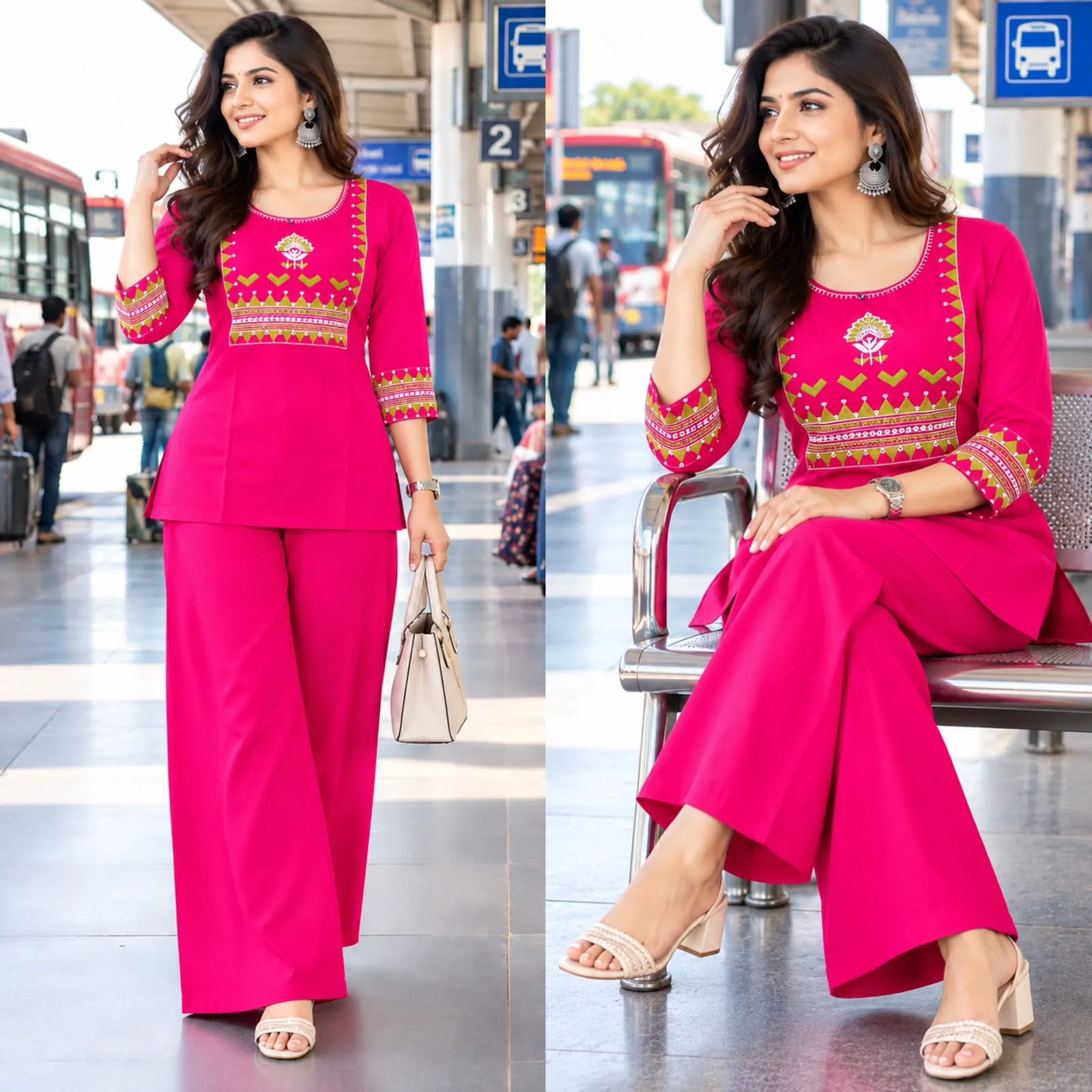 FVD Sultan Dhabu Cotton Kurti Pant Set 6