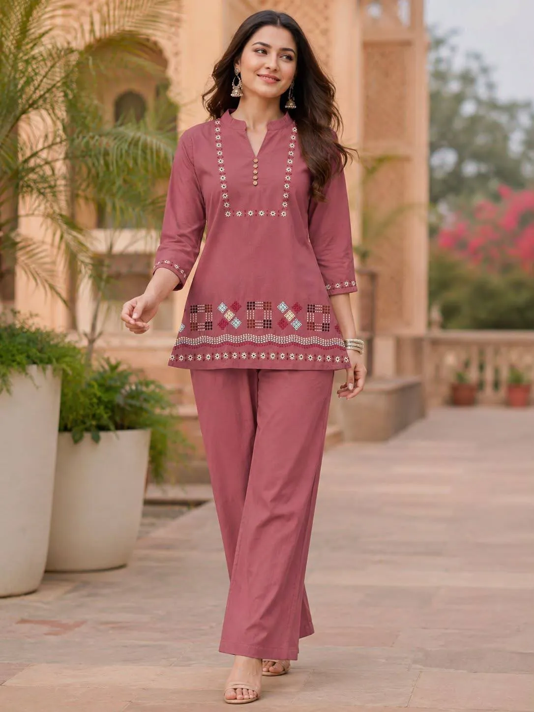 FVD Taj Mahal Dhabu Cotton Kurti Pant Set 5