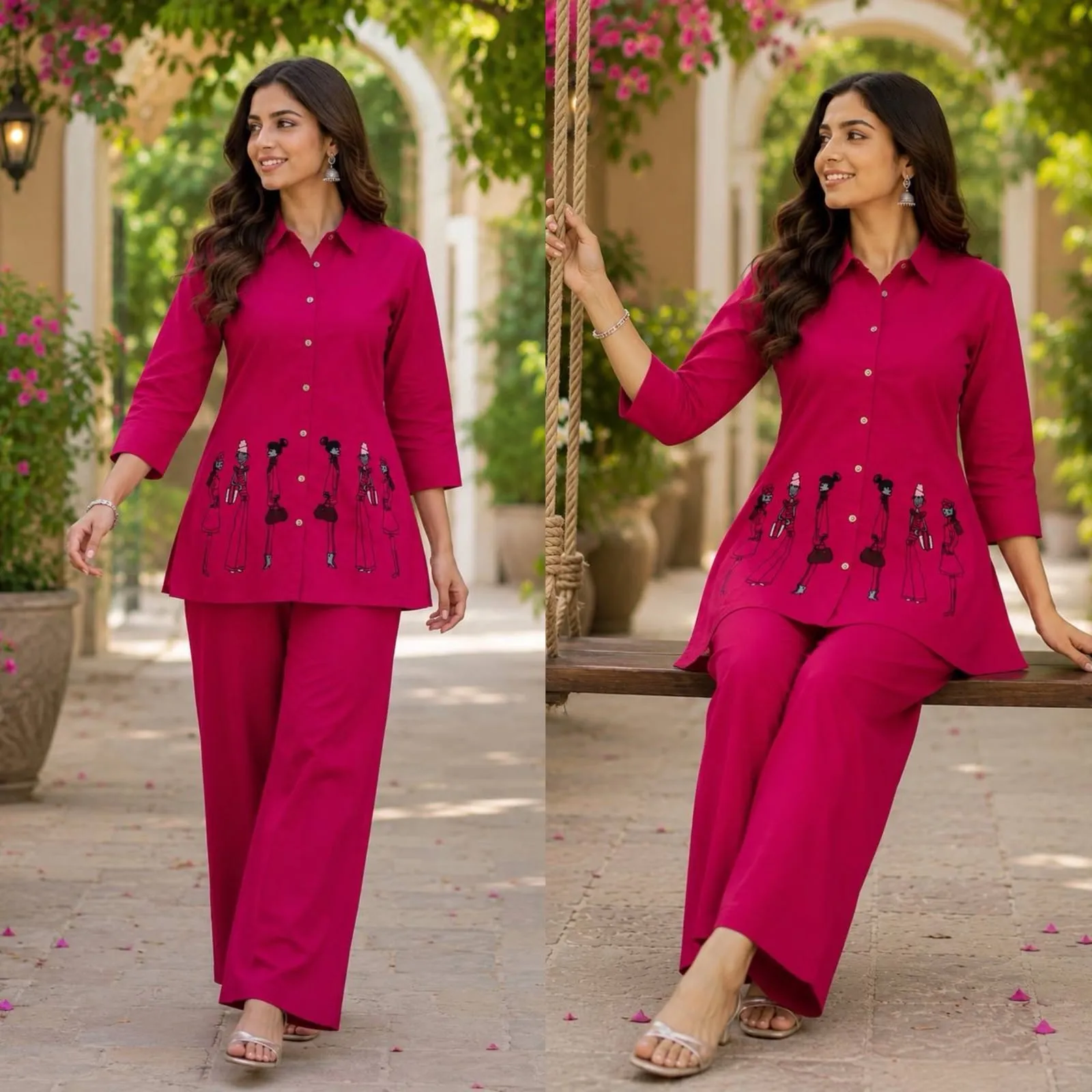 FVD Taj Vol 2 Dhabu Cotton Kurti Pant Set 1