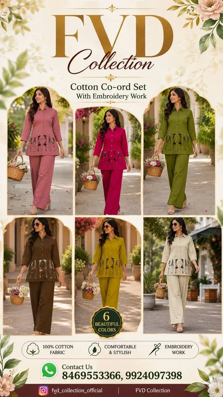 FVD Taj Vol 2 Dhabu Cotton Kurti Pant Set 5