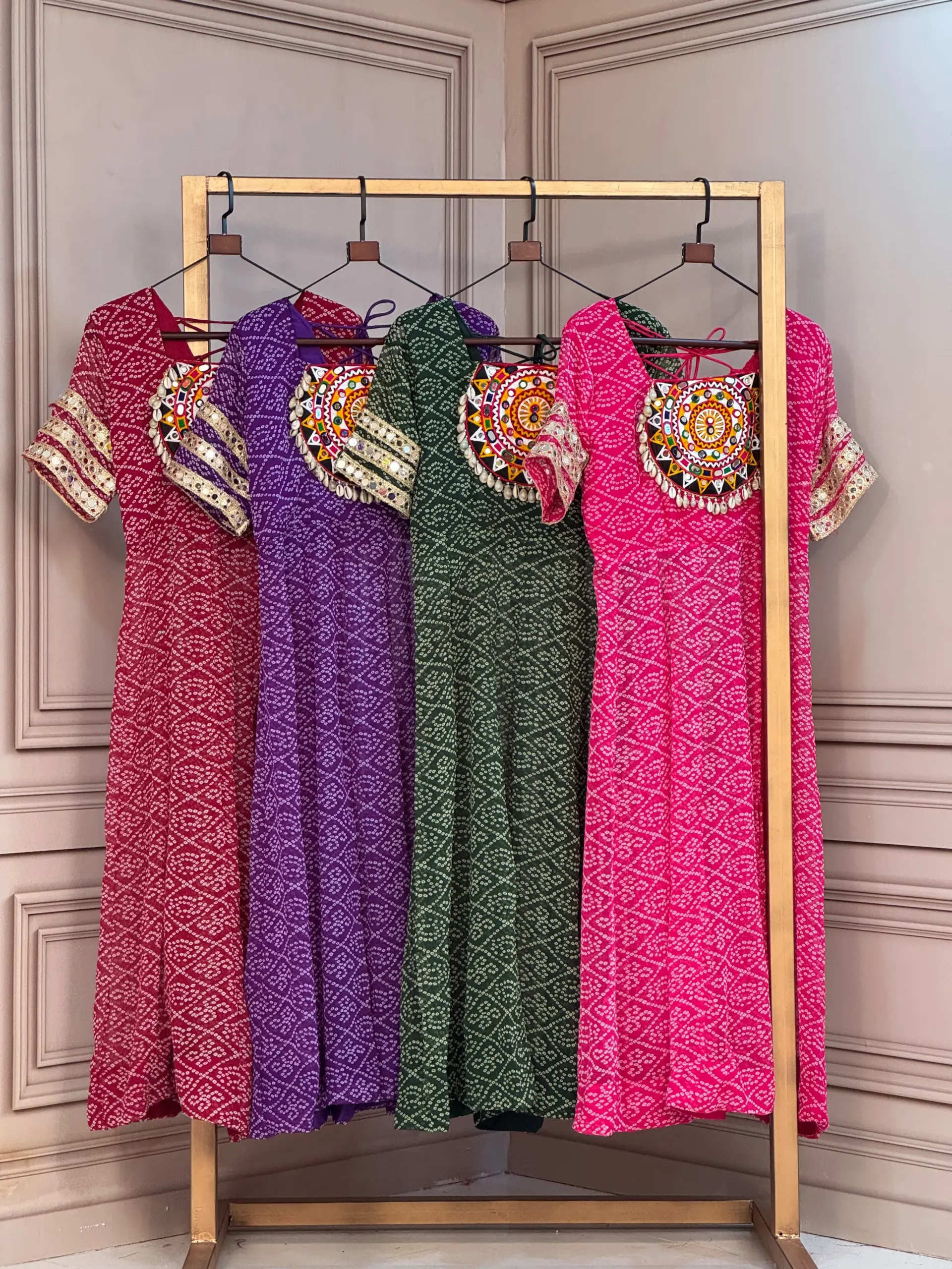 KA 1266 Bandhani Kurtis 2