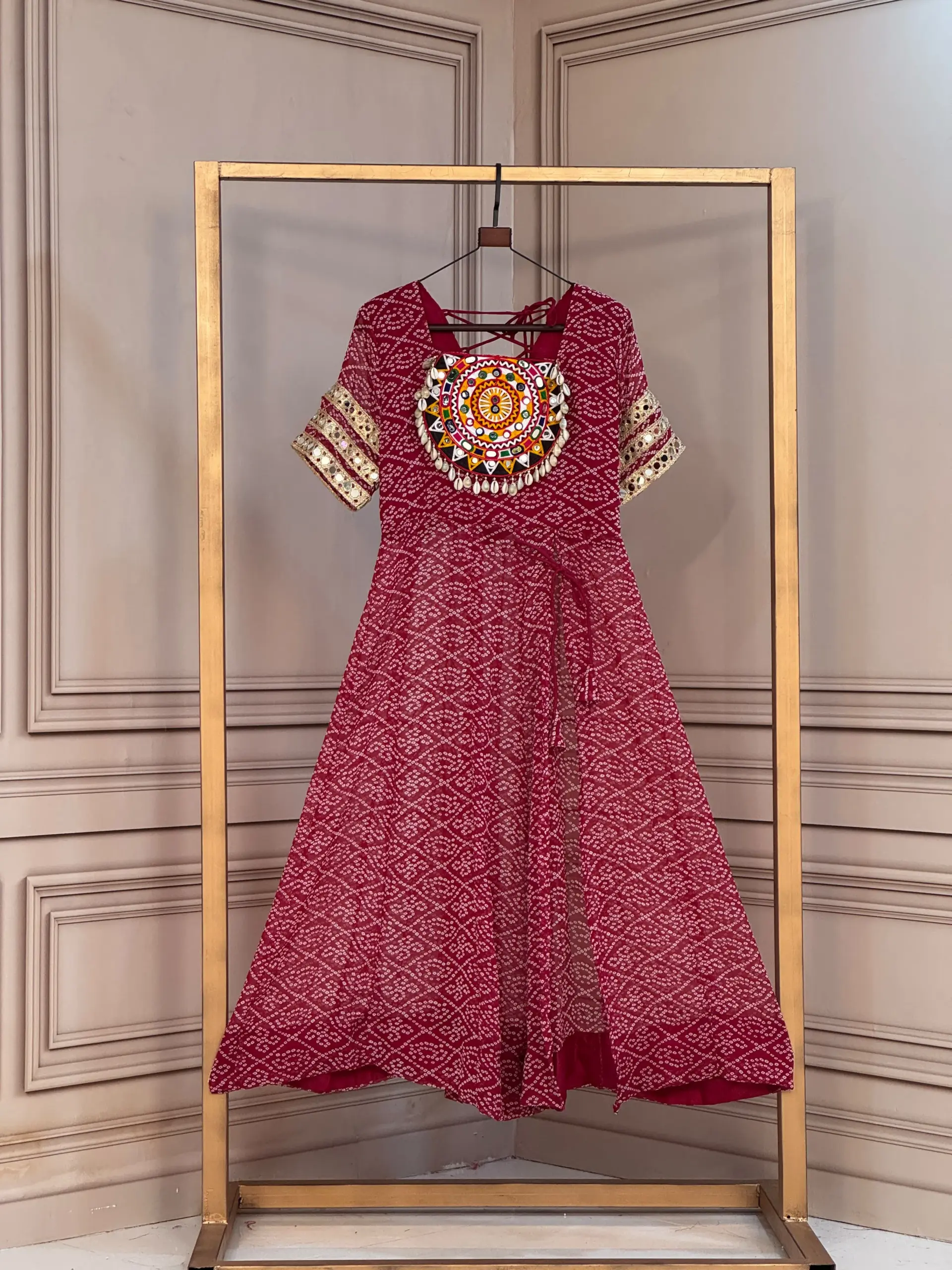 KA 1266 Bandhani Kurtis 3