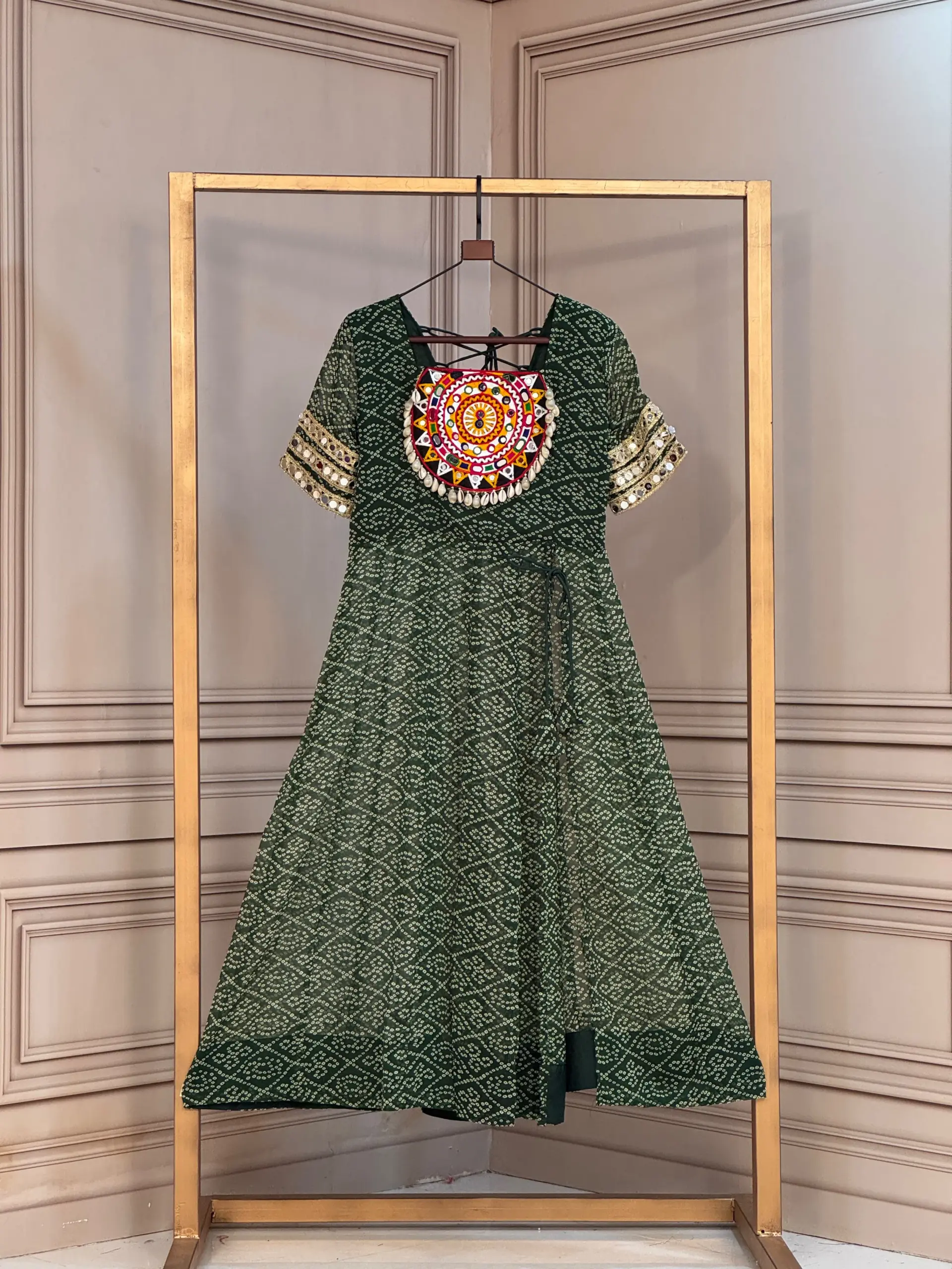 KA 1266 Bandhani Kurtis 4