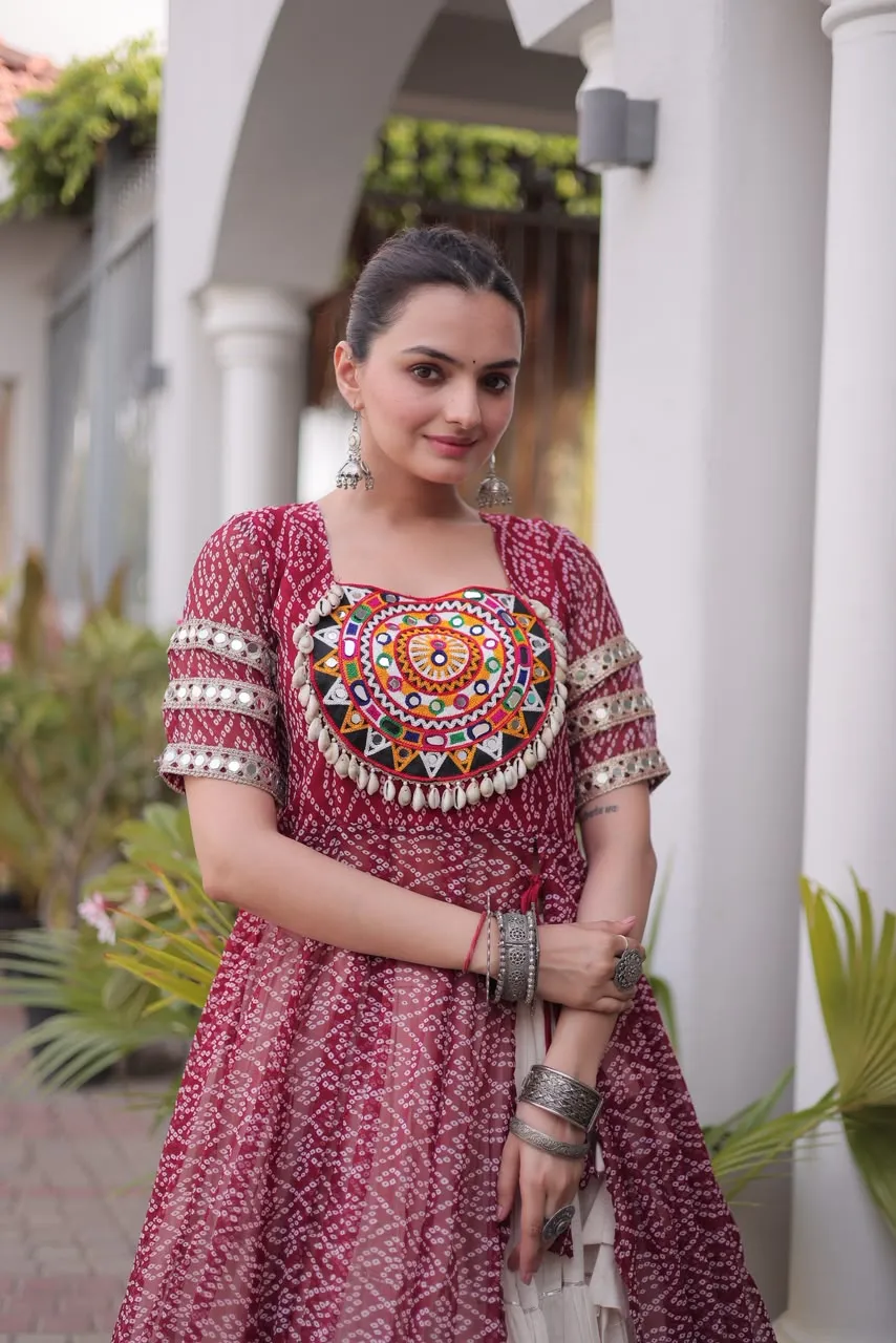 KA 1266 Bandhani Lehenga Choli 1