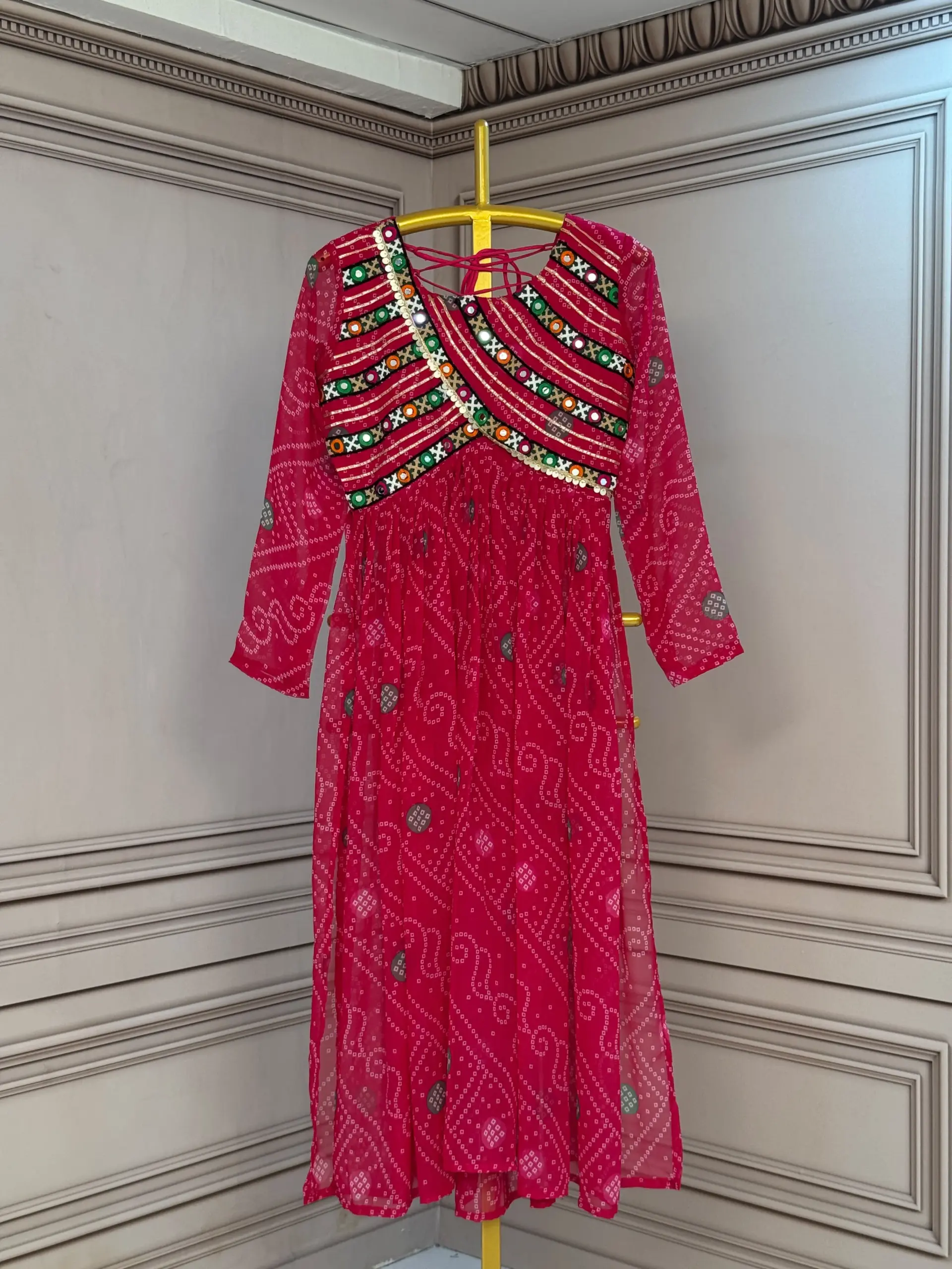KA 1272 Bandhani Kurtis 2