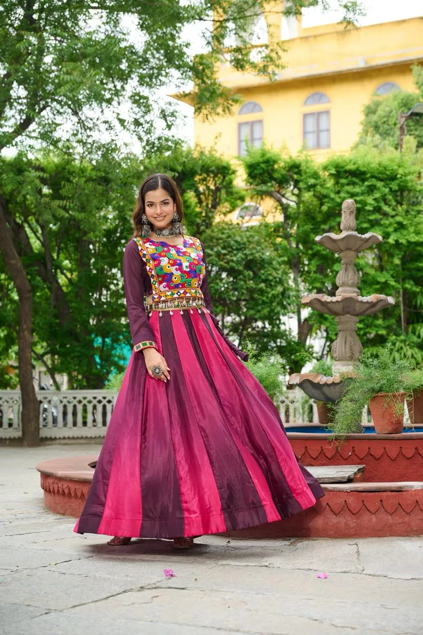 KA 5045 Chinnon Pedding Lehenga Choli 2