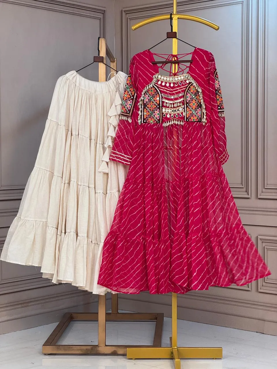 KA 5077 Laheriya Lehenga Choli 1