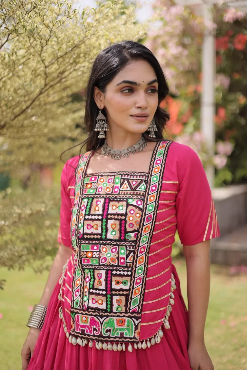KA 5078 Kora Cotton Lehenga Choli 1