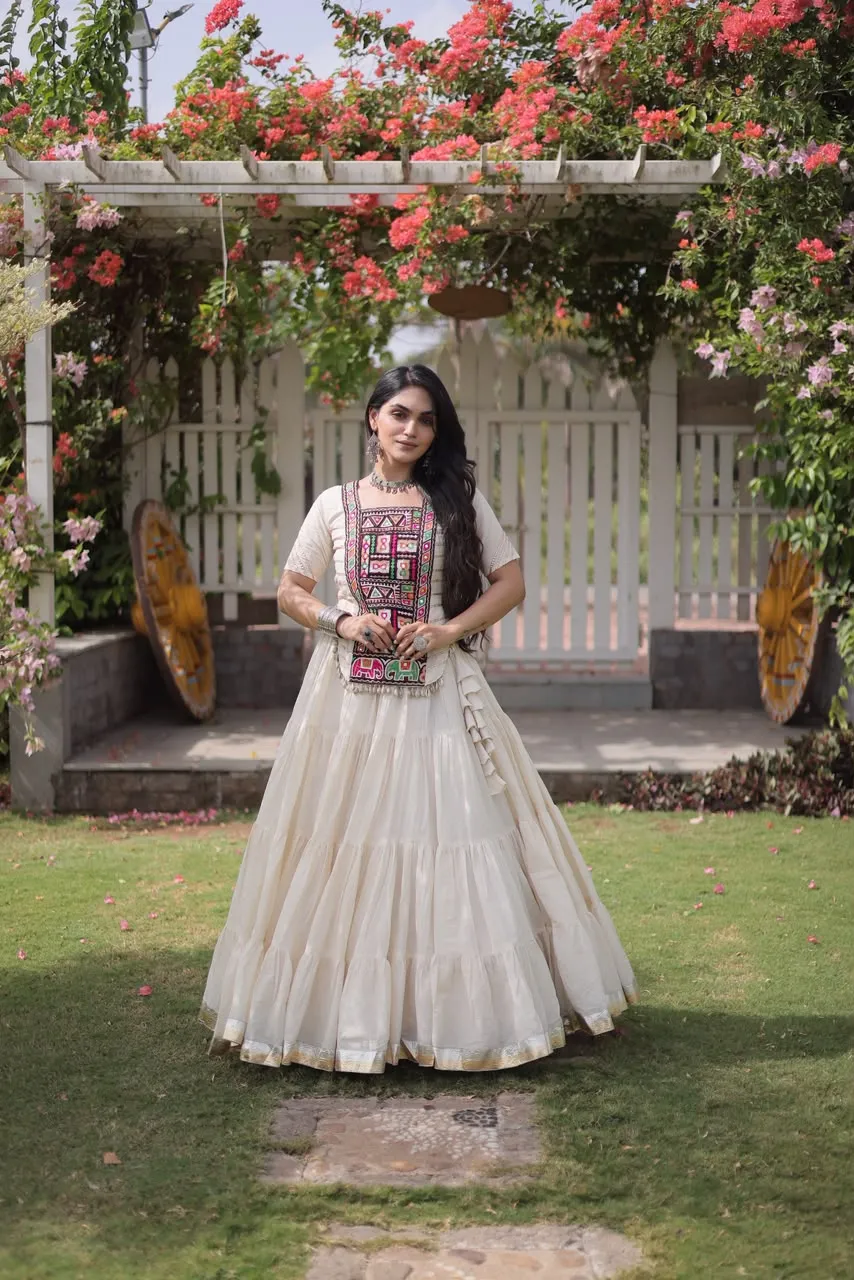 KA 5078 Kora Cotton Lehenga Choli 2
