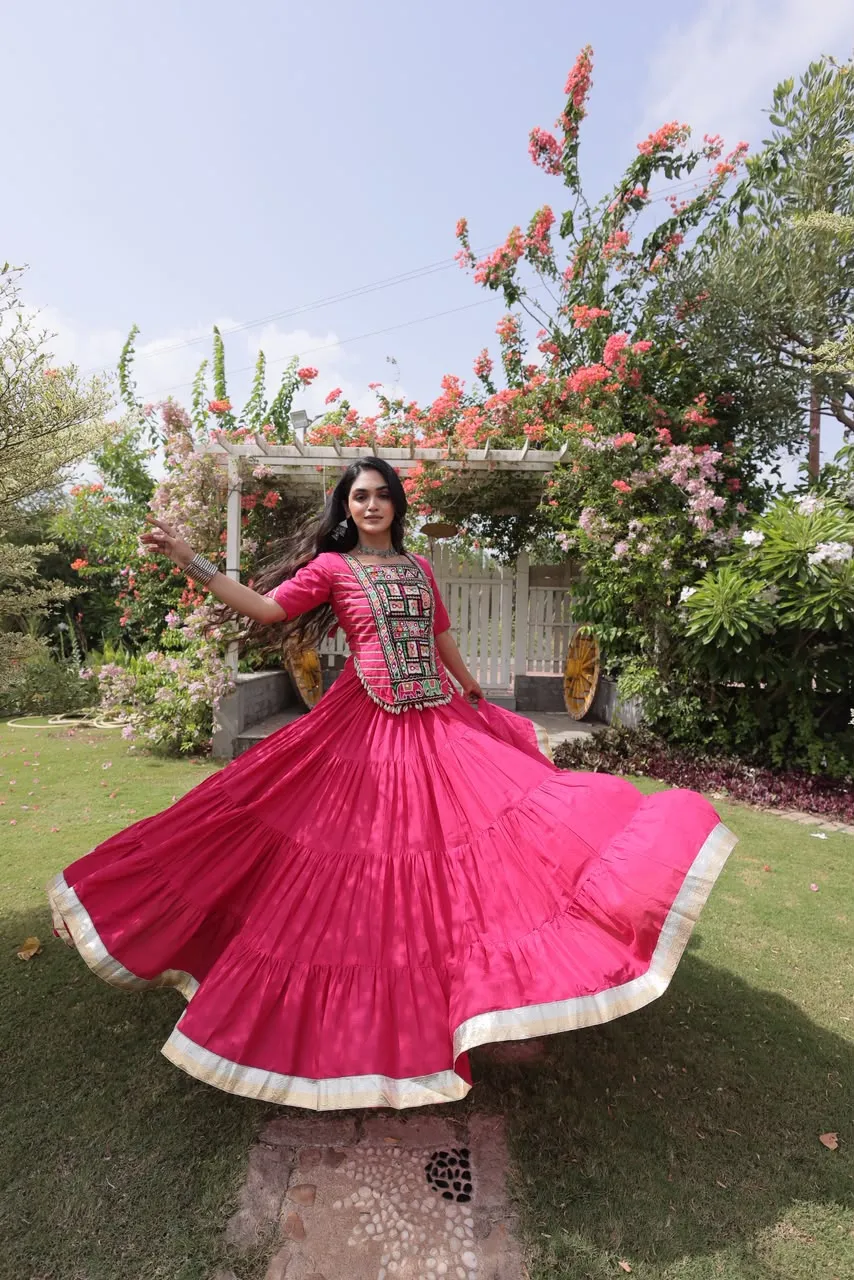 KA 5078 Kora Cotton Lehenga Choli 5