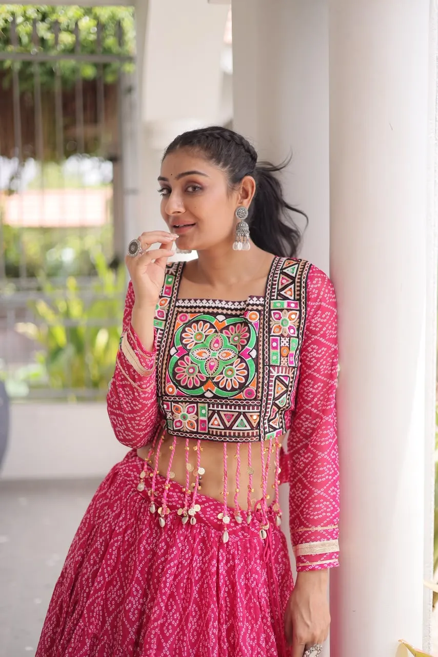 KA 5080 Bandhni Lehenga Choli 6