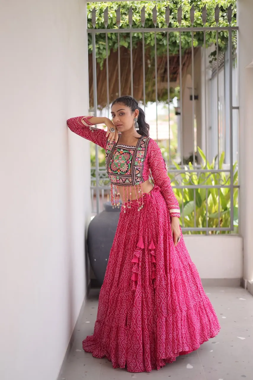 KA 5080 Bandhni Lehenga Choli 7