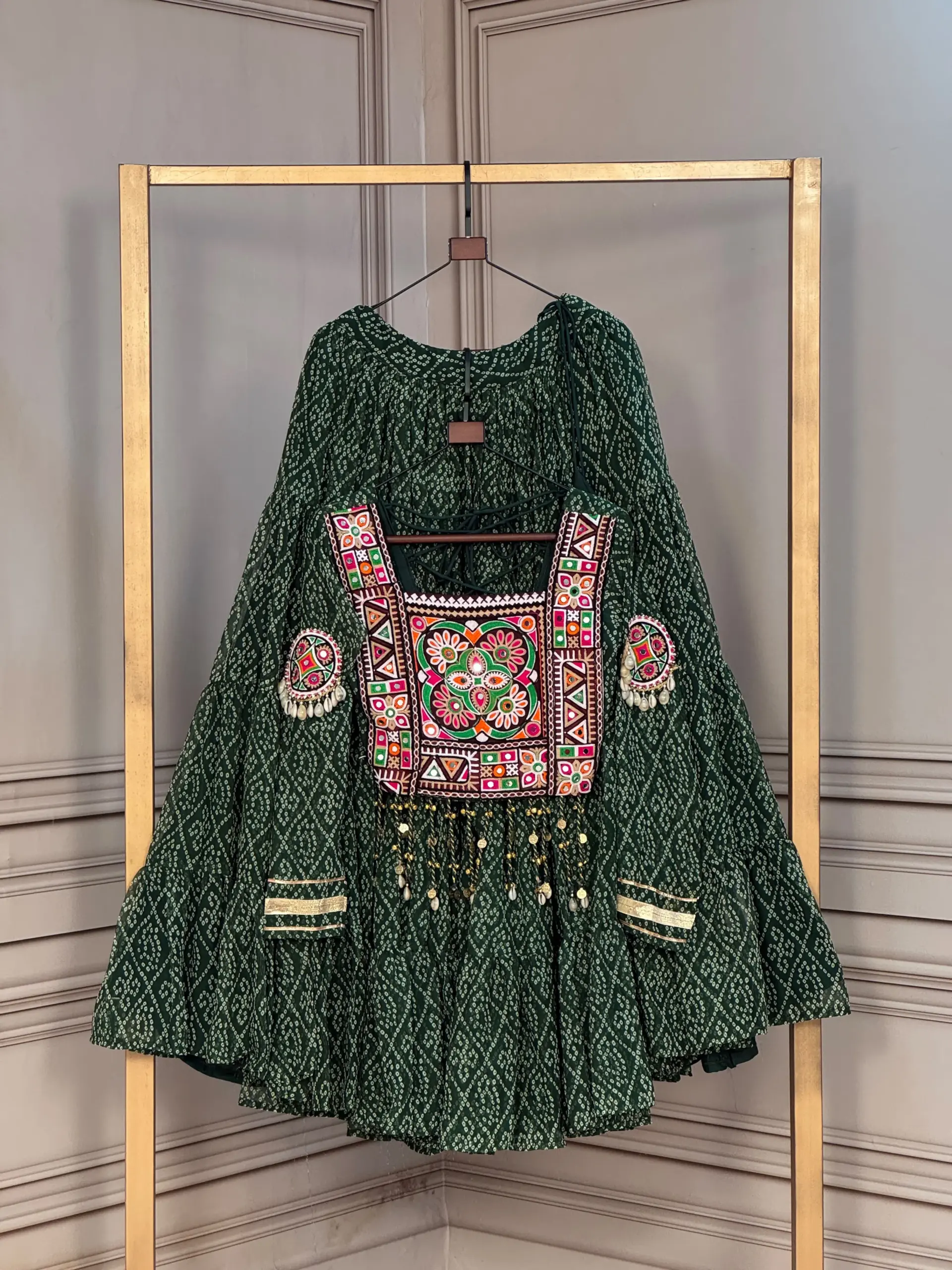 KA 5080 Bandhni Lehenga Choli 1