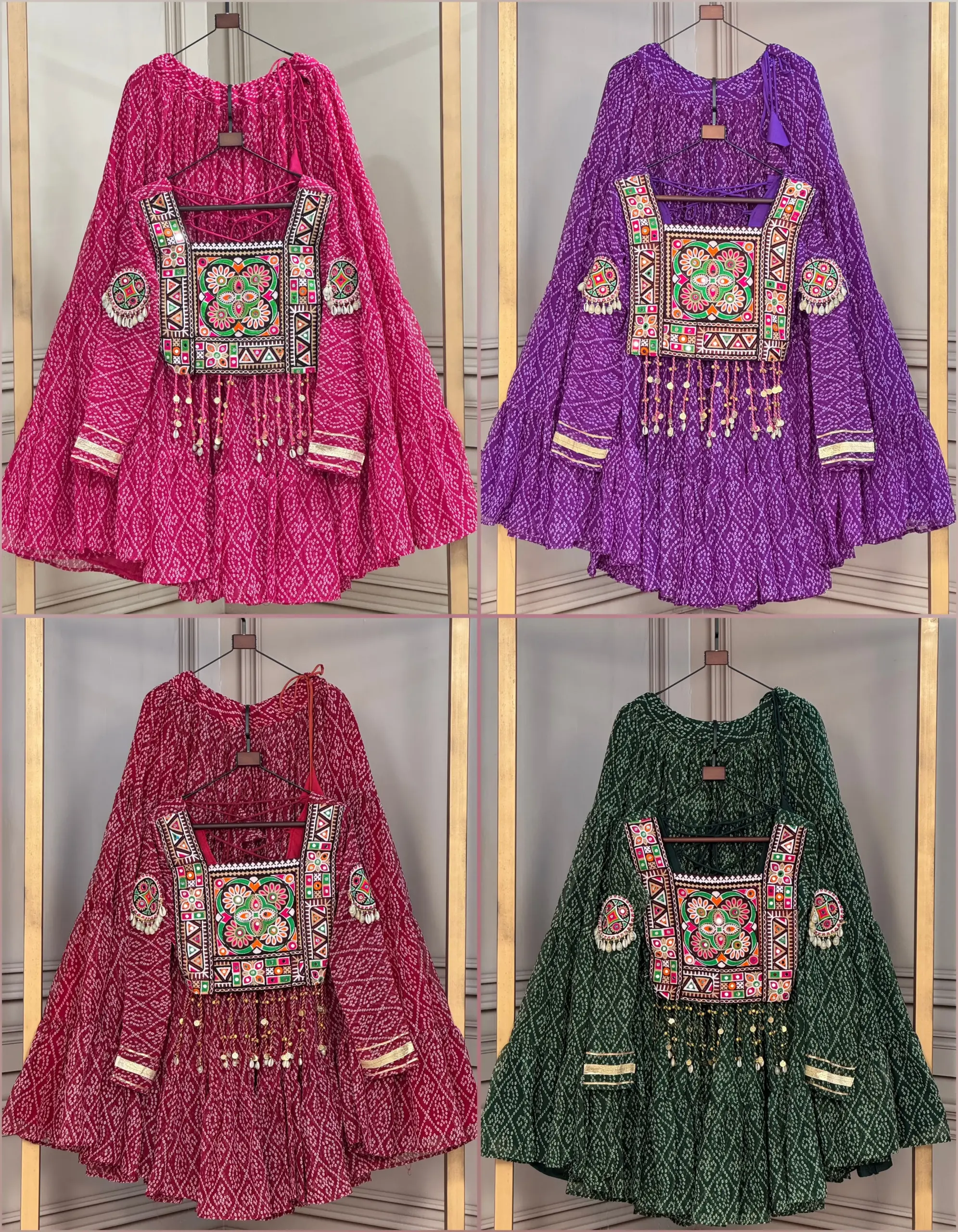 KA 5080 Bandhni Lehenga Choli 2