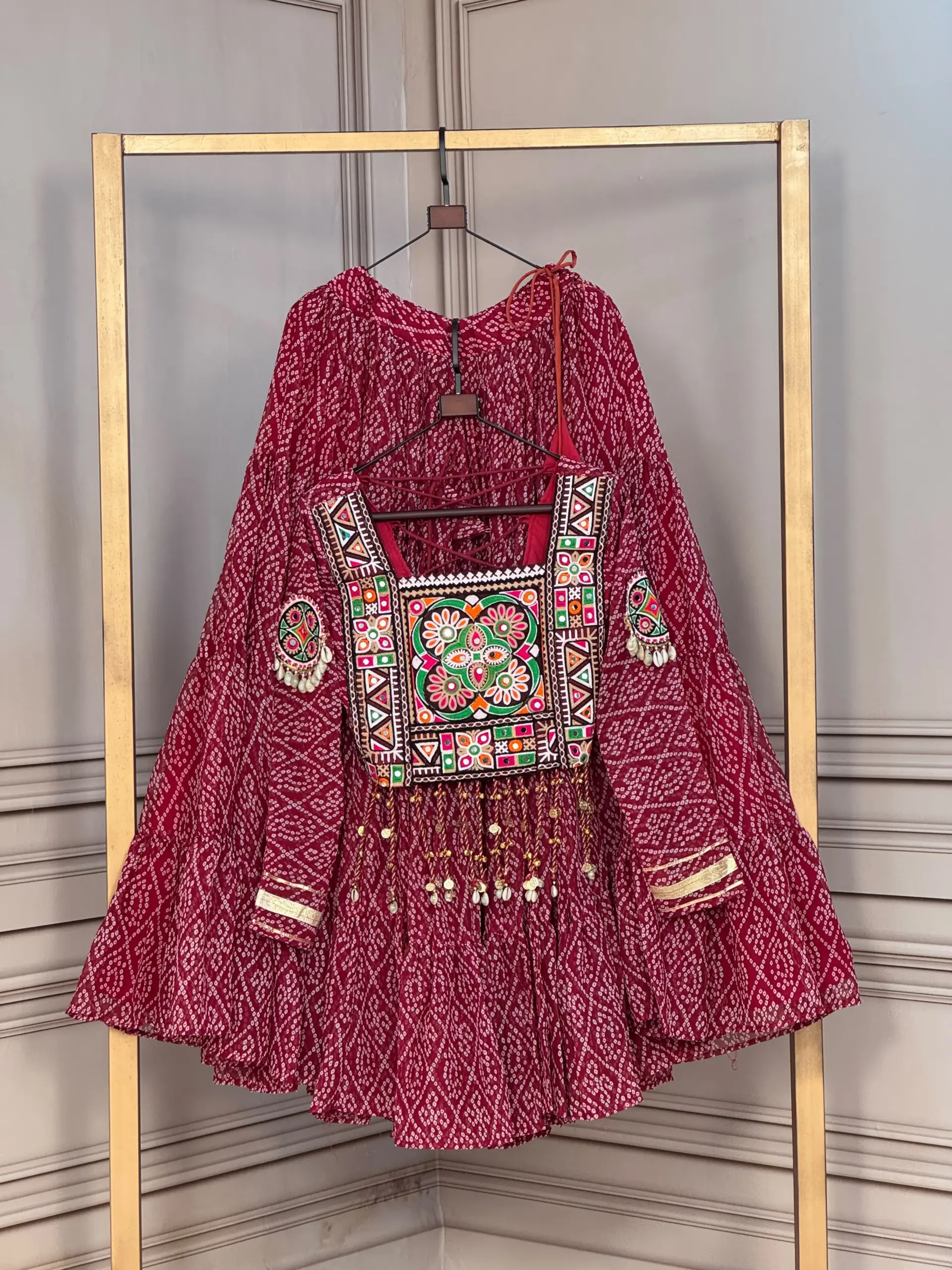 KA 5080 Bandhni Lehenga Choli 3