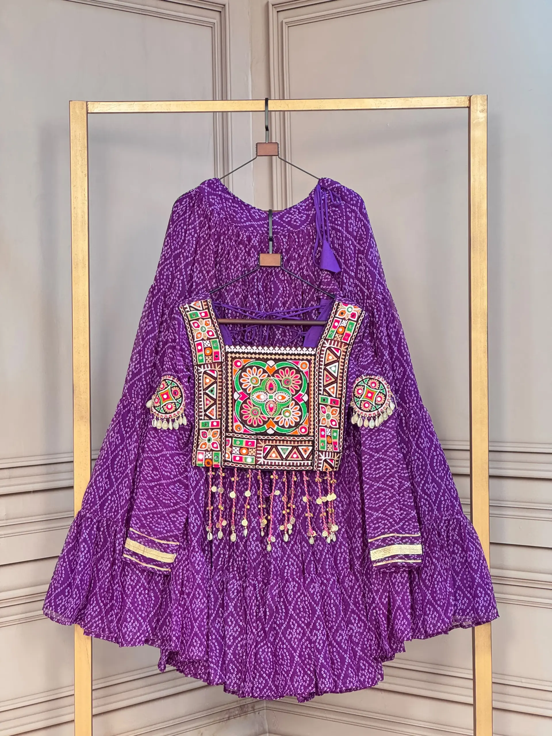 KA 5080 Bandhni Lehenga Choli 4