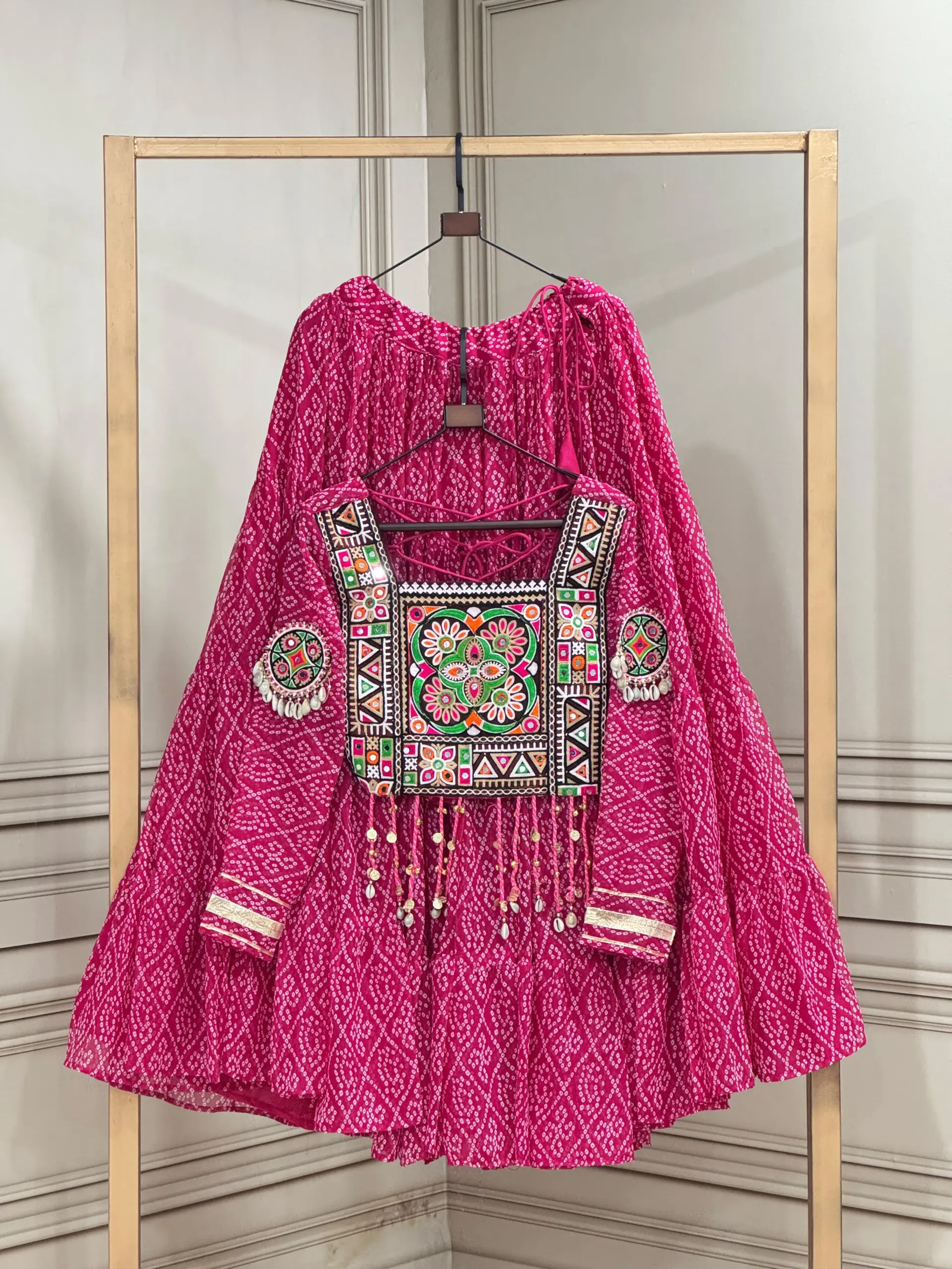 KA 5080 Bandhni Lehenga Choli 5