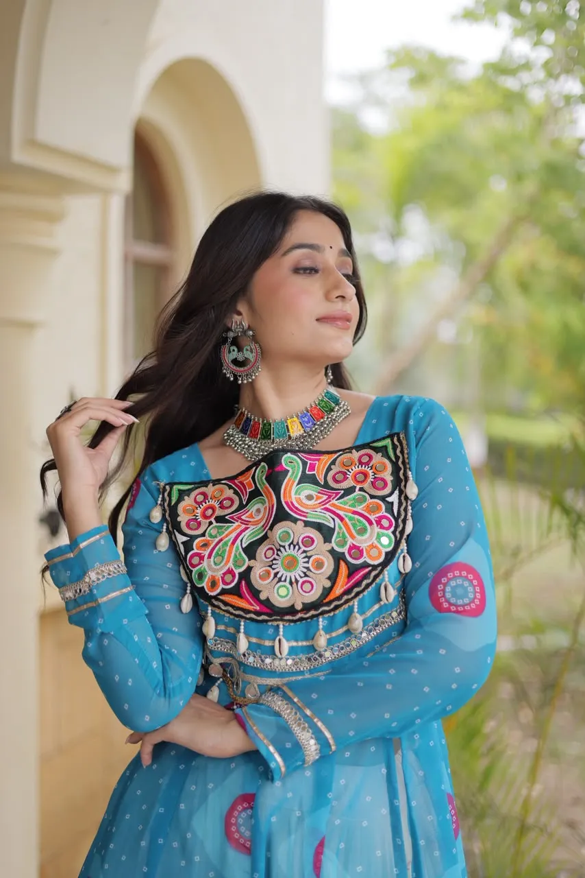 KA 5085 Bandhani Lehenga Choli 1