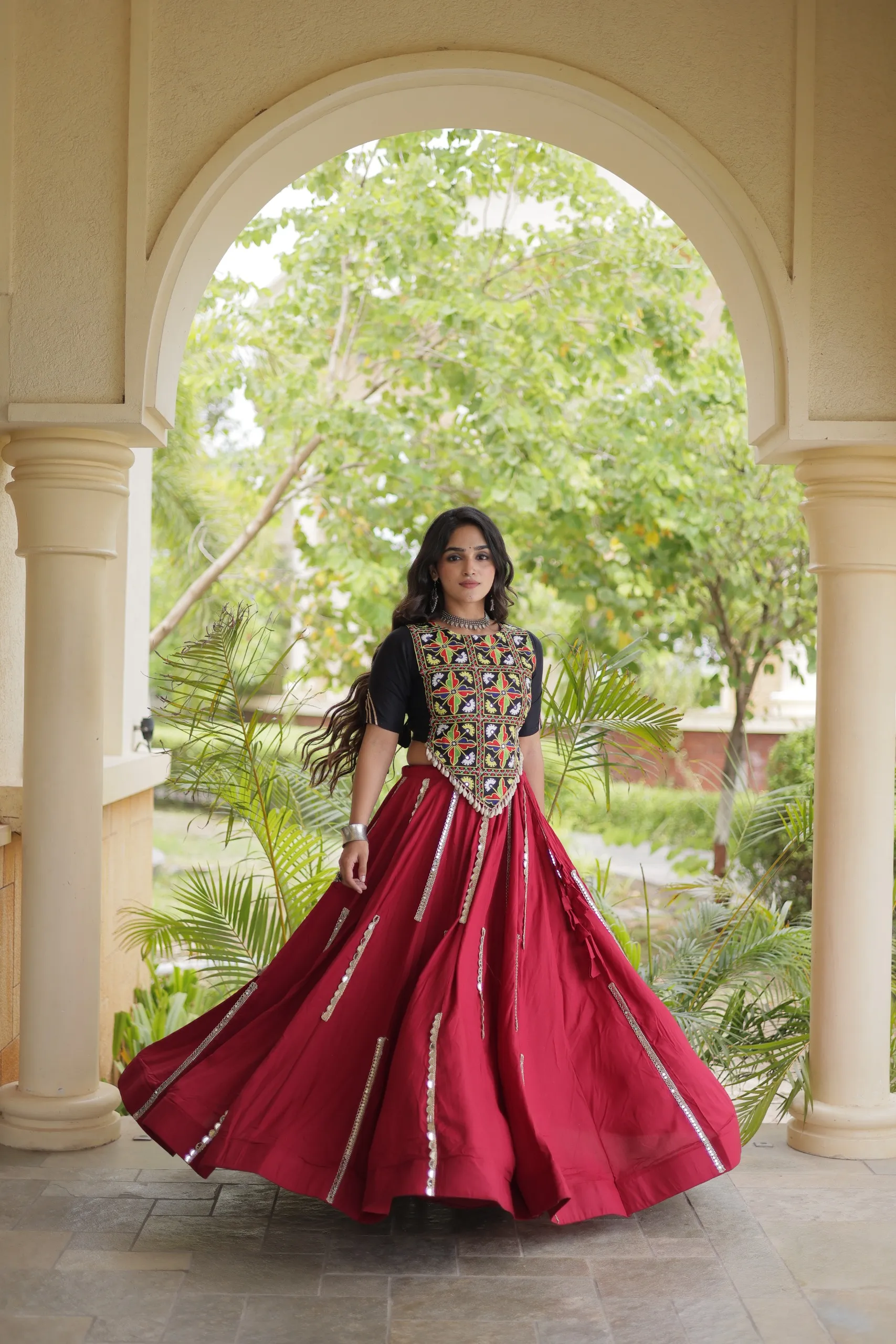 LW 7185 Maroon Rayon Design 3