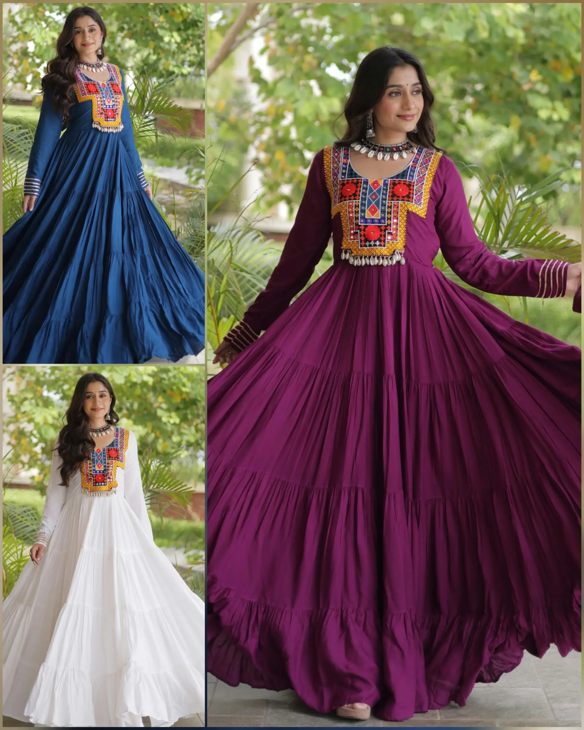 LW 9352 Wine 14 Kg Reyon Gown Design 2861 2