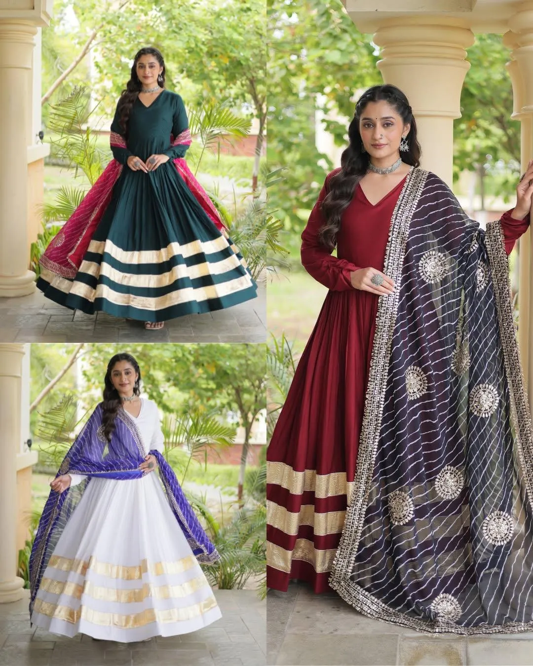 LW 9353 Maroon Reyon Gown Design 2872 2