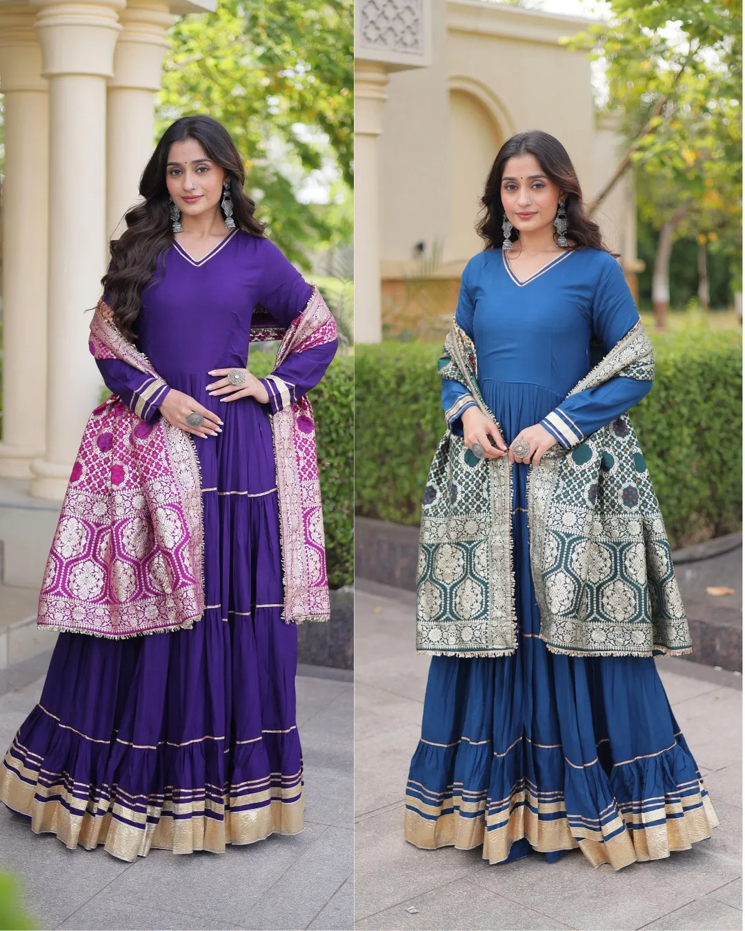 LW 9356 Purple Reyon Gown 3