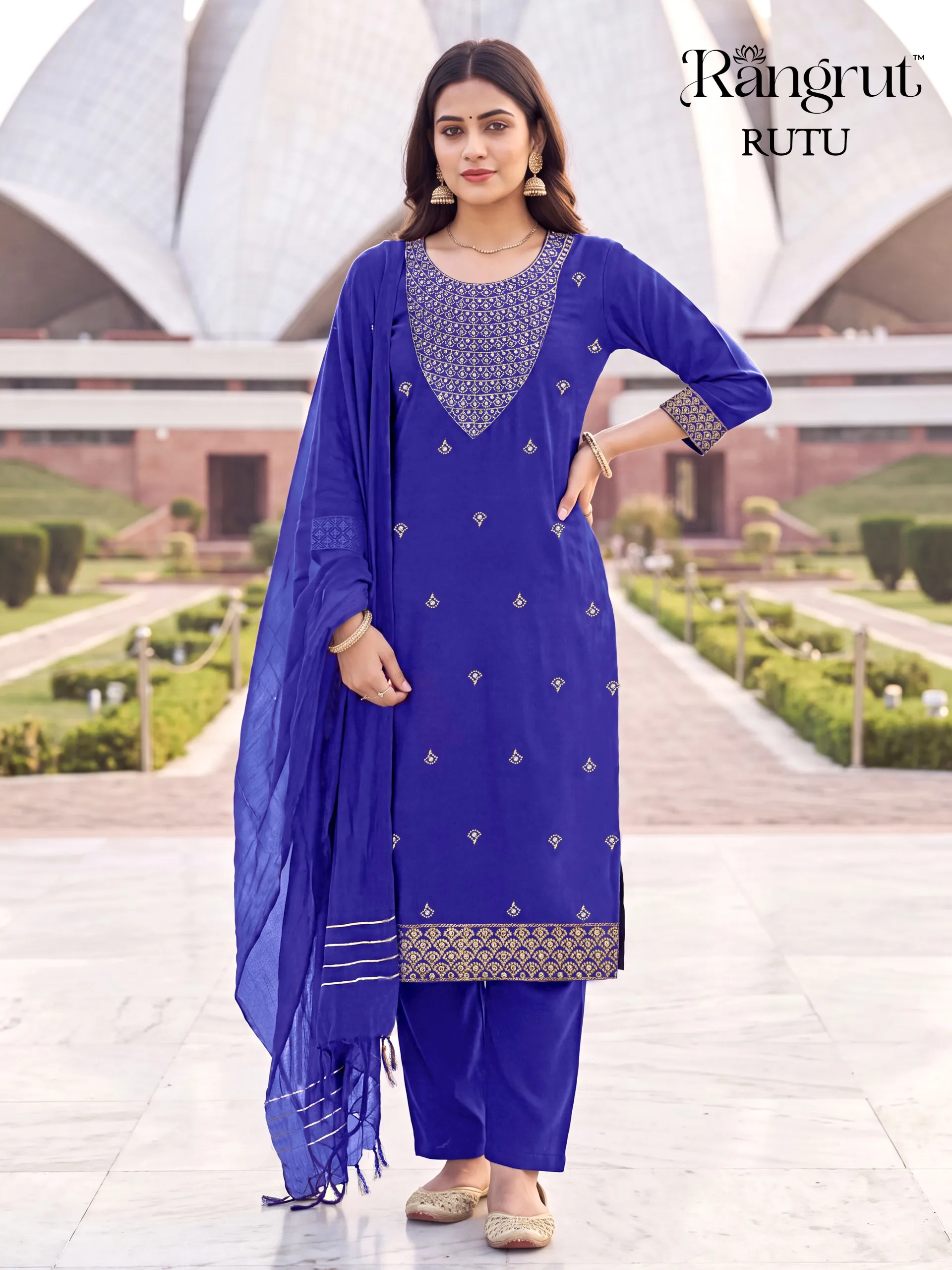 Rutu Malai Crape Readymade Dress 10