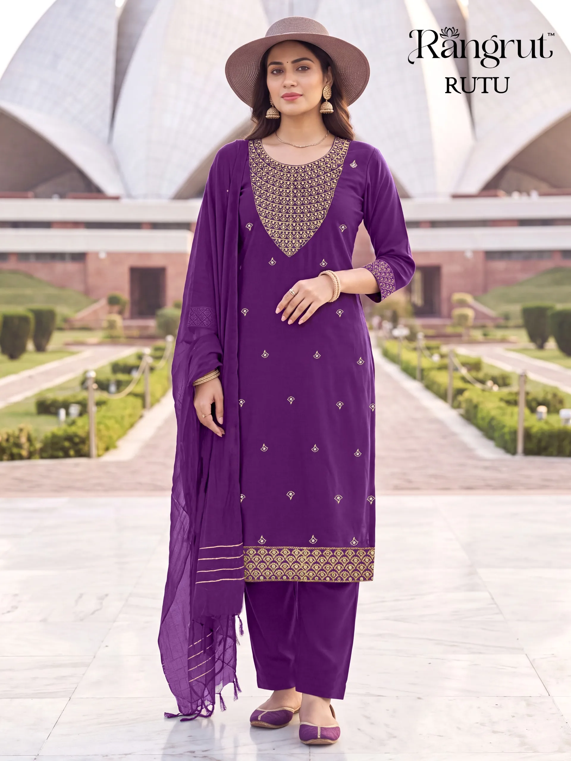 Rutu Malai Crape Readymade Dress 3