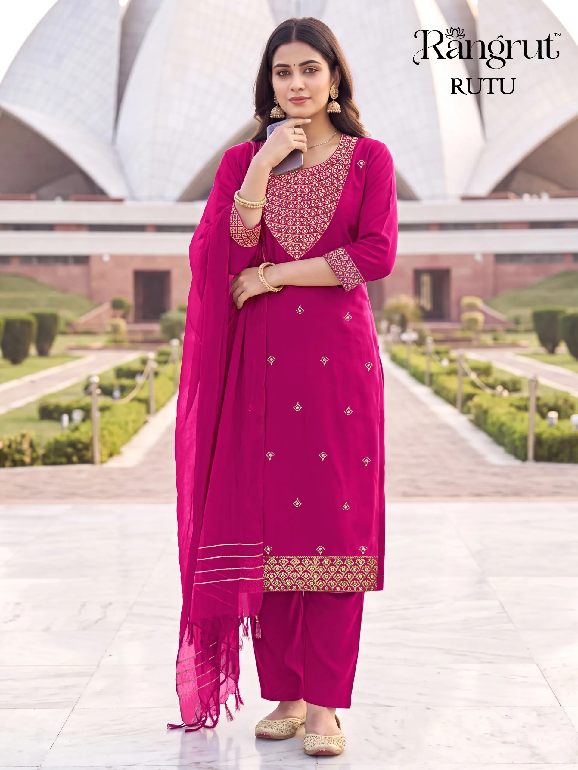 Rutu Malai Crape Readymade Dress 6