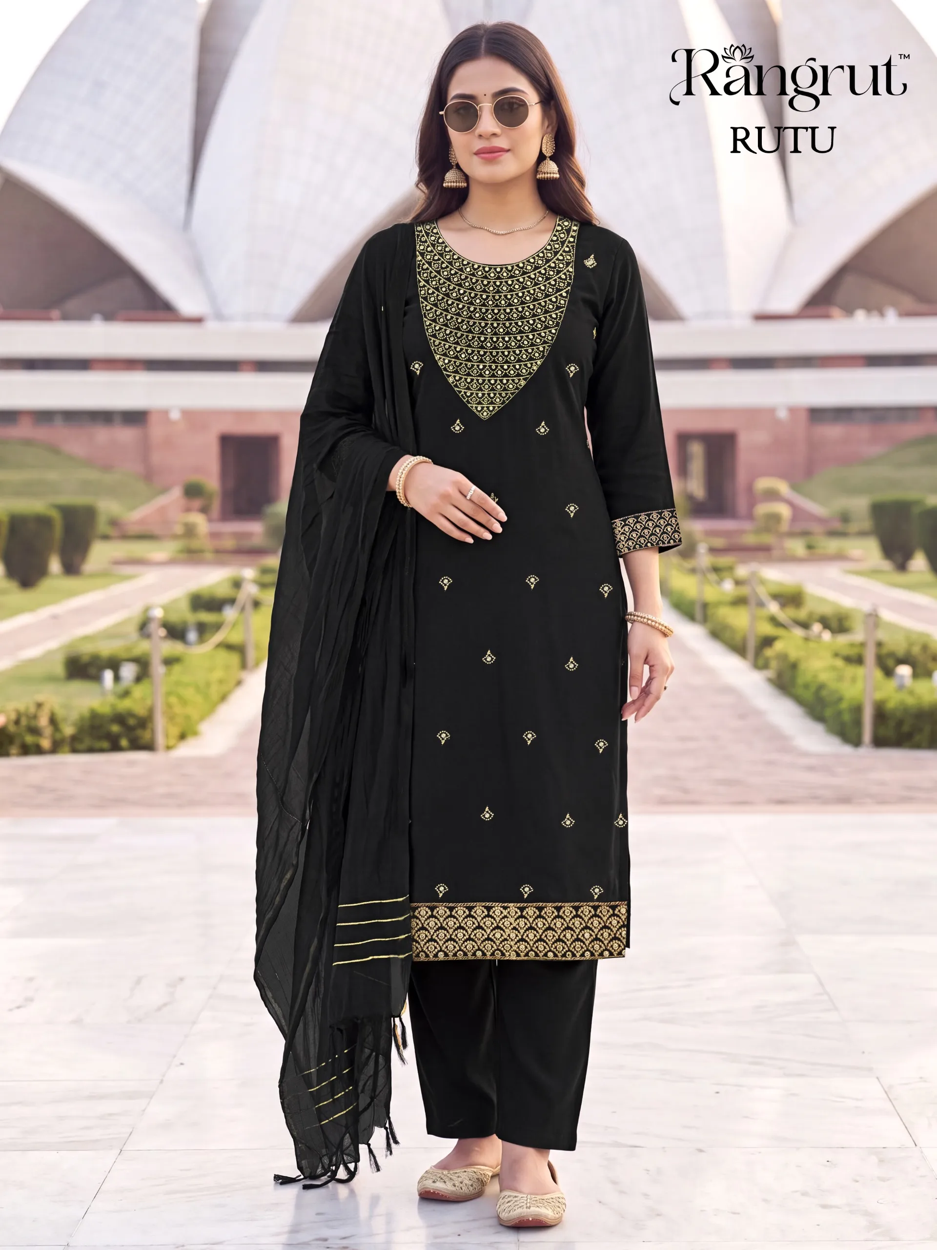 Rutu Malai Crape Readymade Dress 8