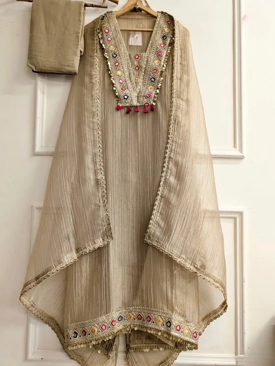 SR 1722 Premium Salsa Silk Readymade Dress 3