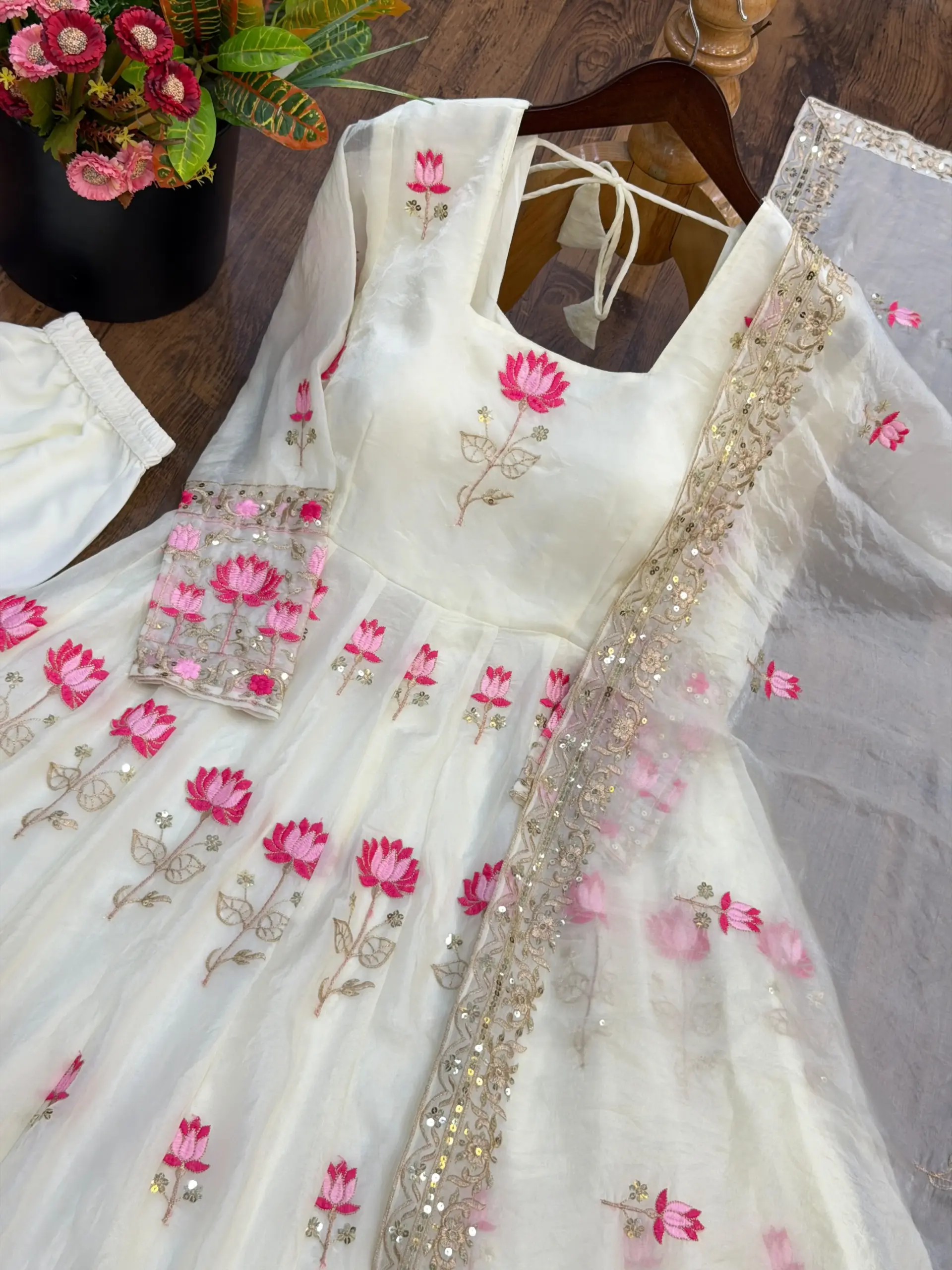 SR 1723 Fendy Silk Readymade Dress 1